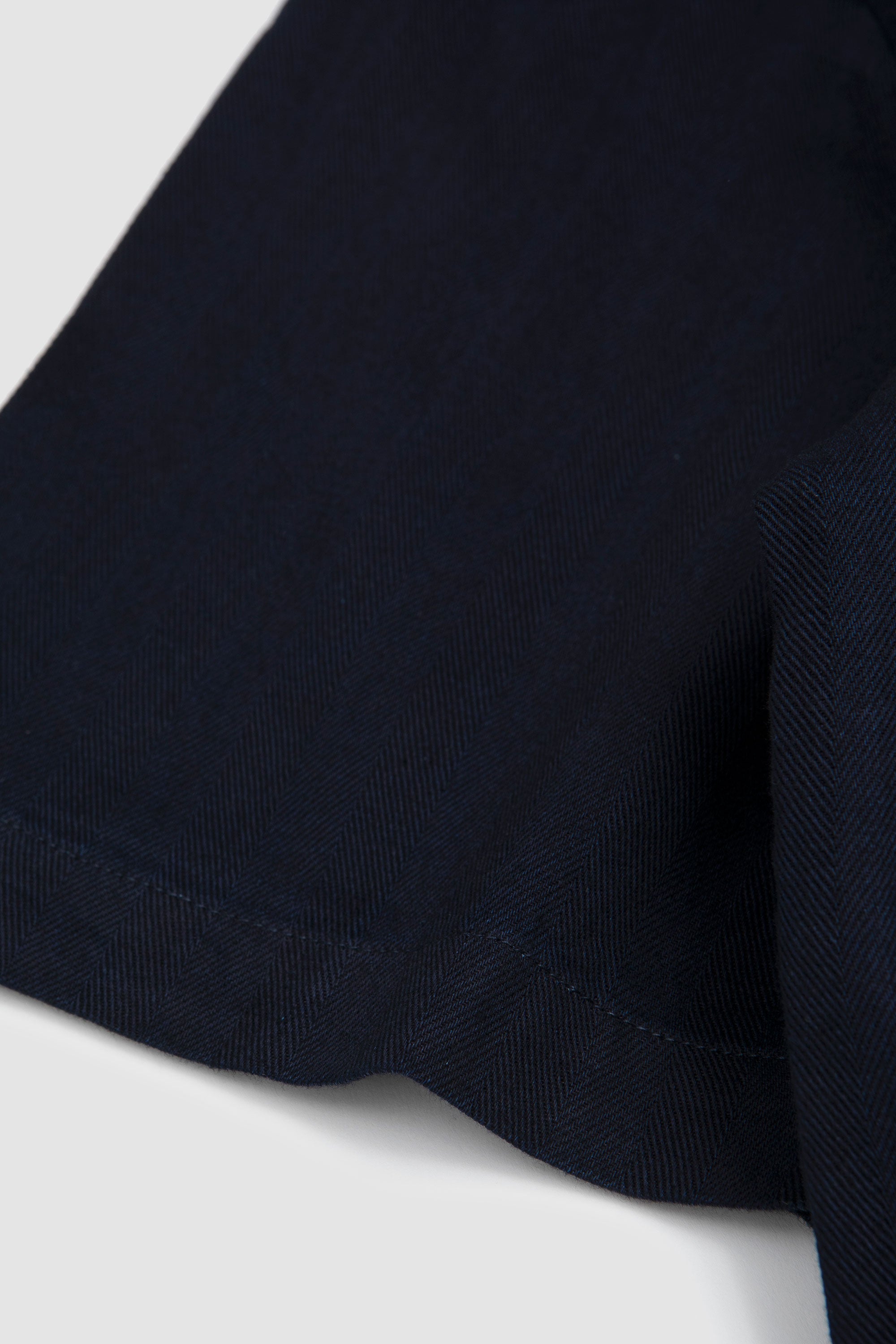 Road Herringbone Rec. Cotton Shirt Indigo_3