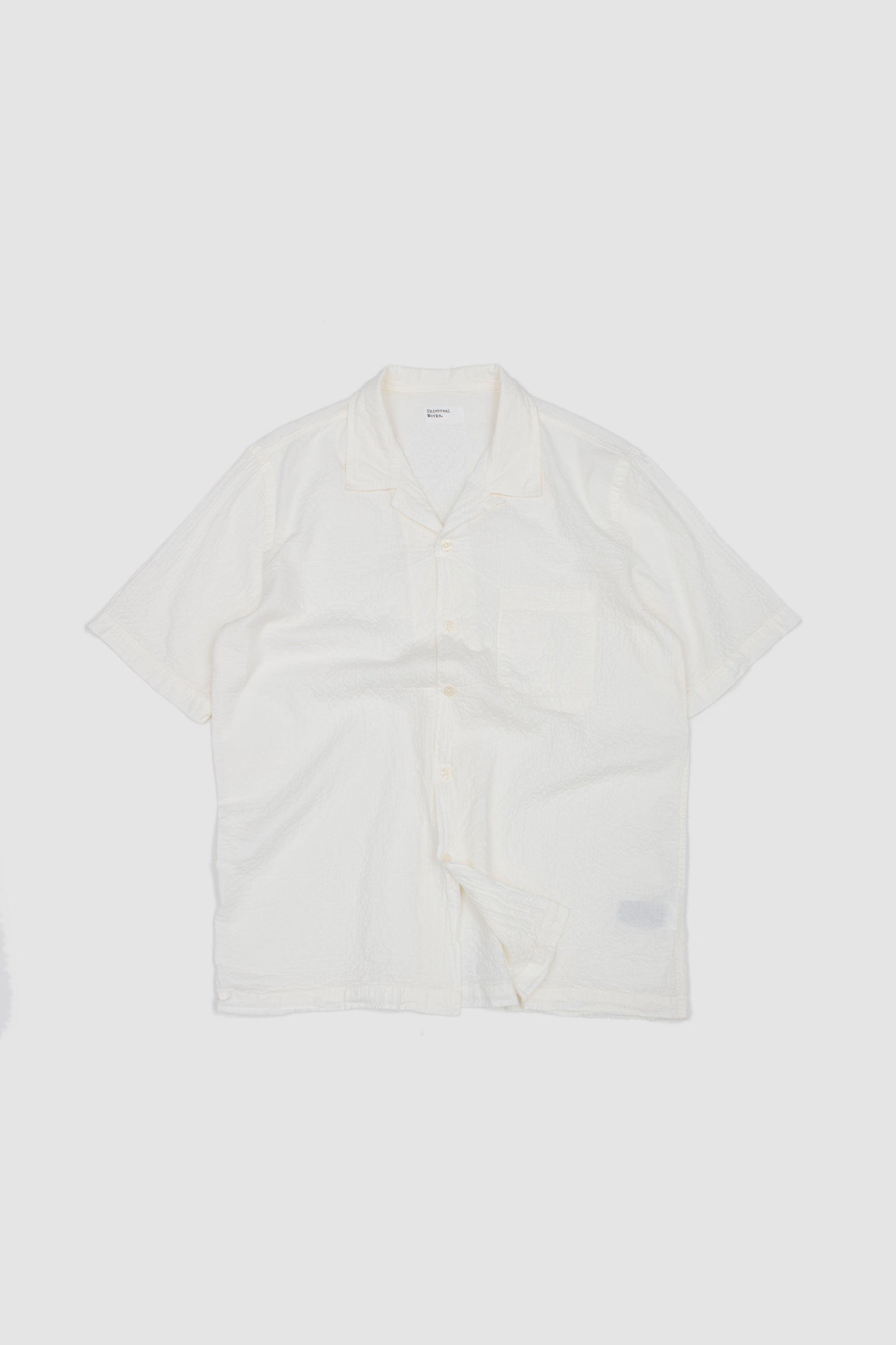 Road Shirt Arten Seersucker Ecru_1