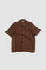 SPORTIVO STORE_Road Shirt Brown Stripe Linen