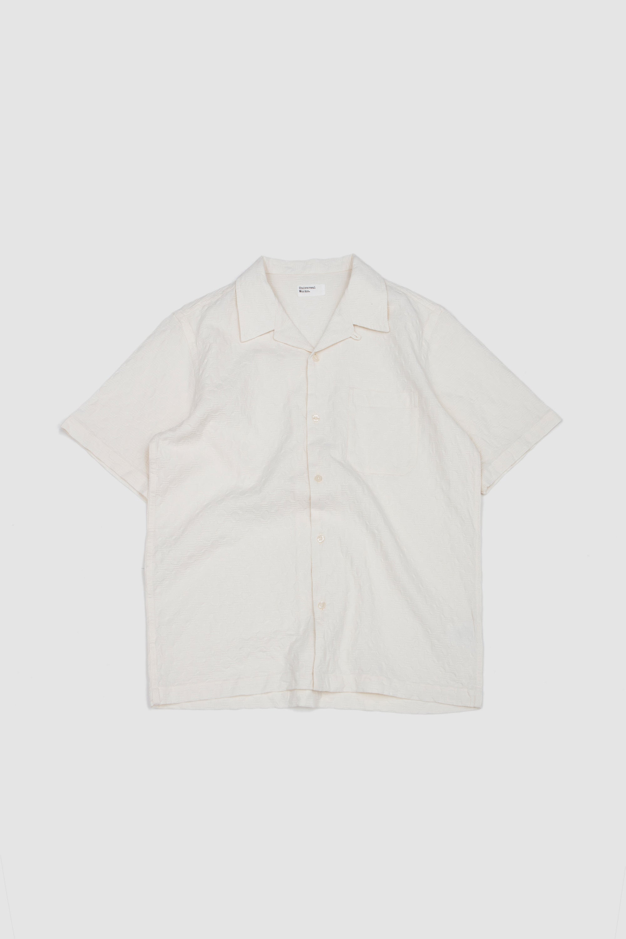 Road Shirt Dot Waffle Ecru_1