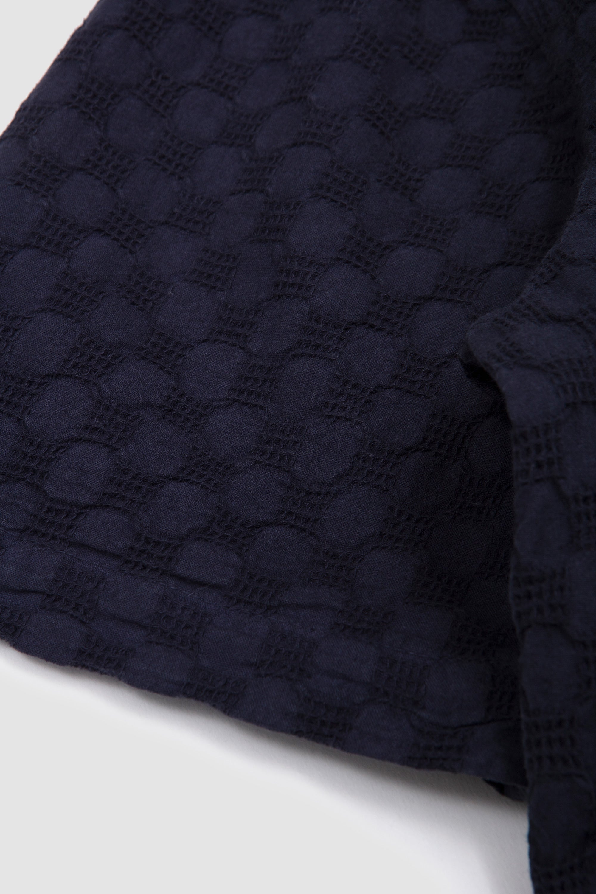 Road Shirt Dot Waffle Navy_2