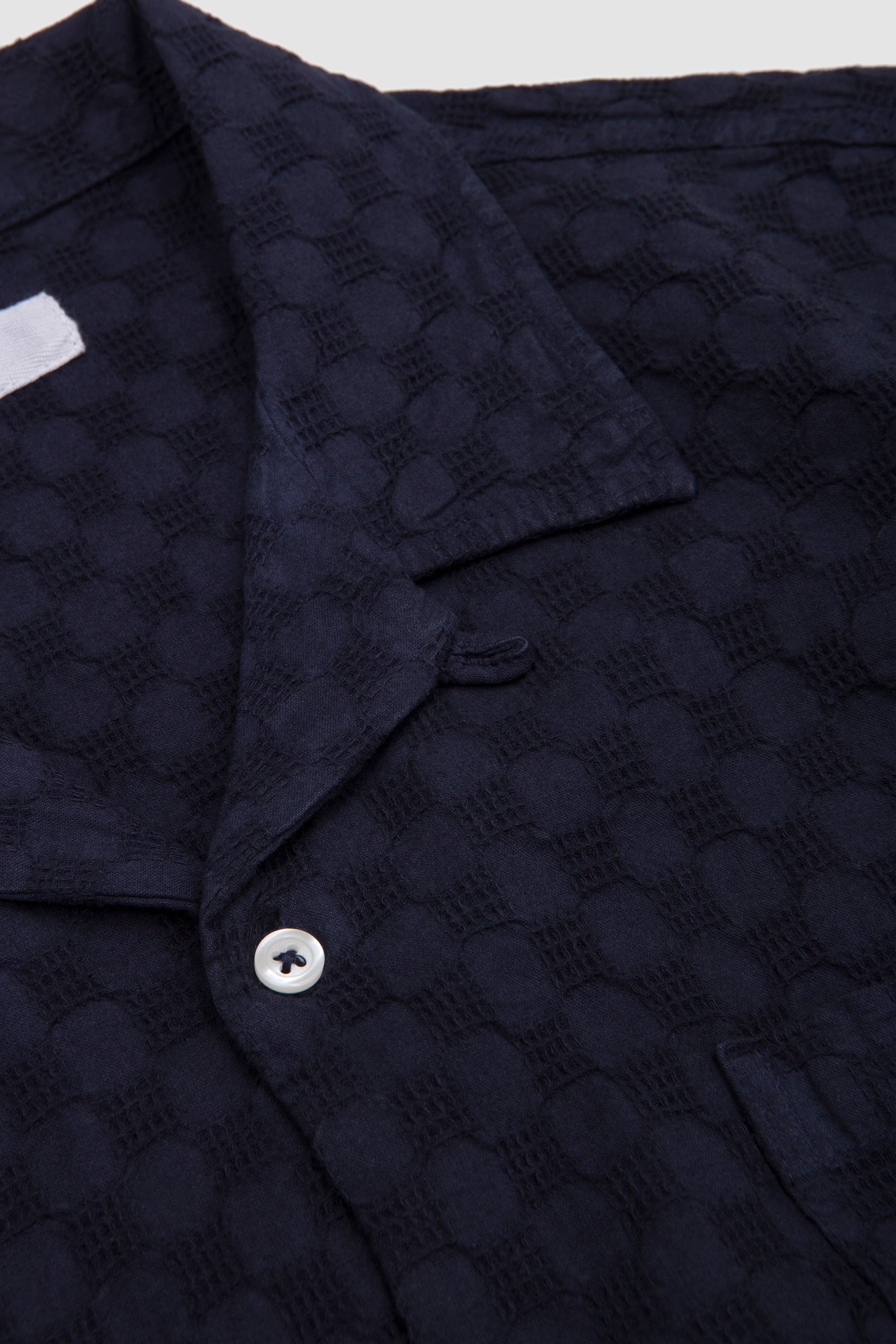 Road Shirt Dot Waffle Navy_3