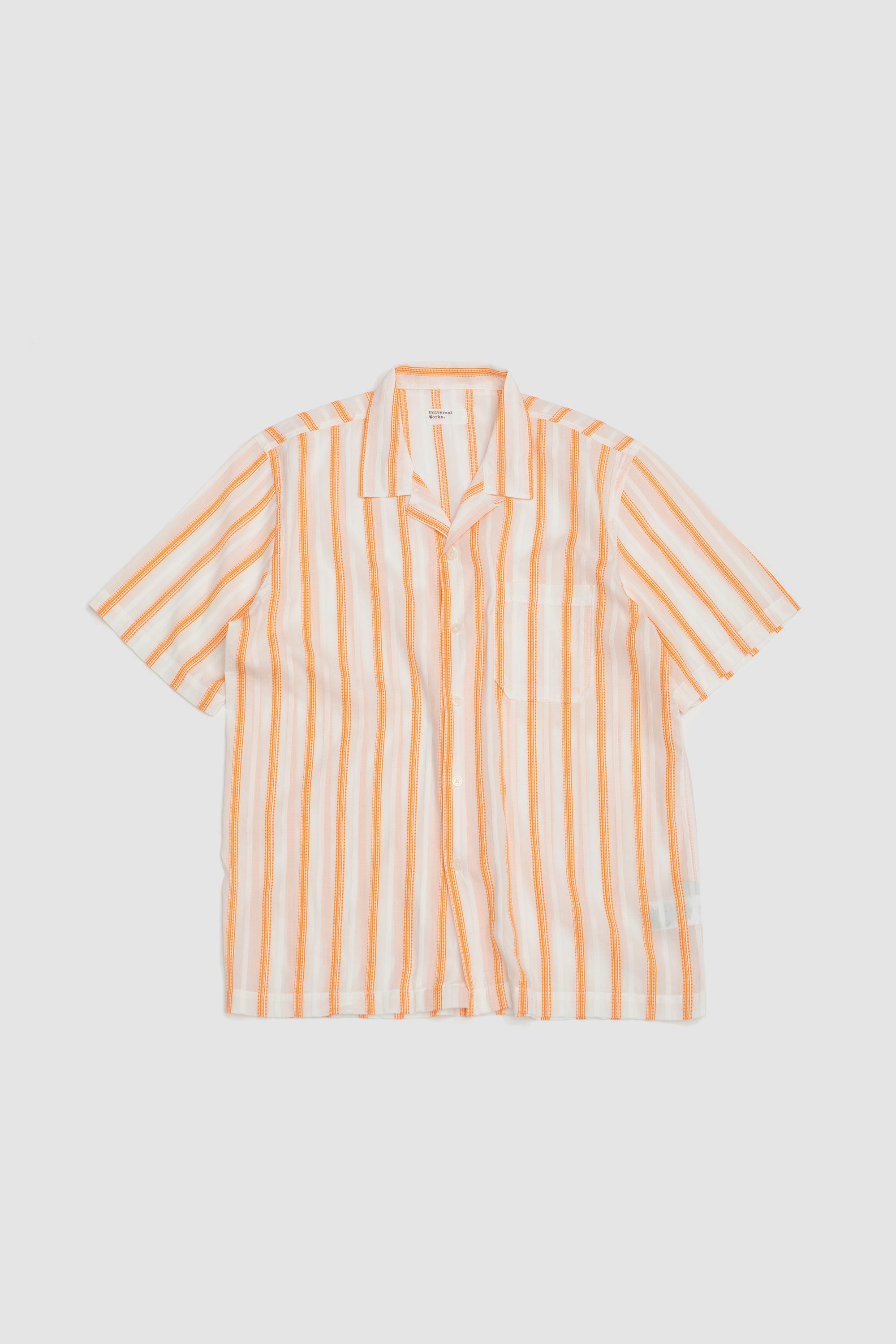 Road Shirt Fans Stripe Cotton White/Orange