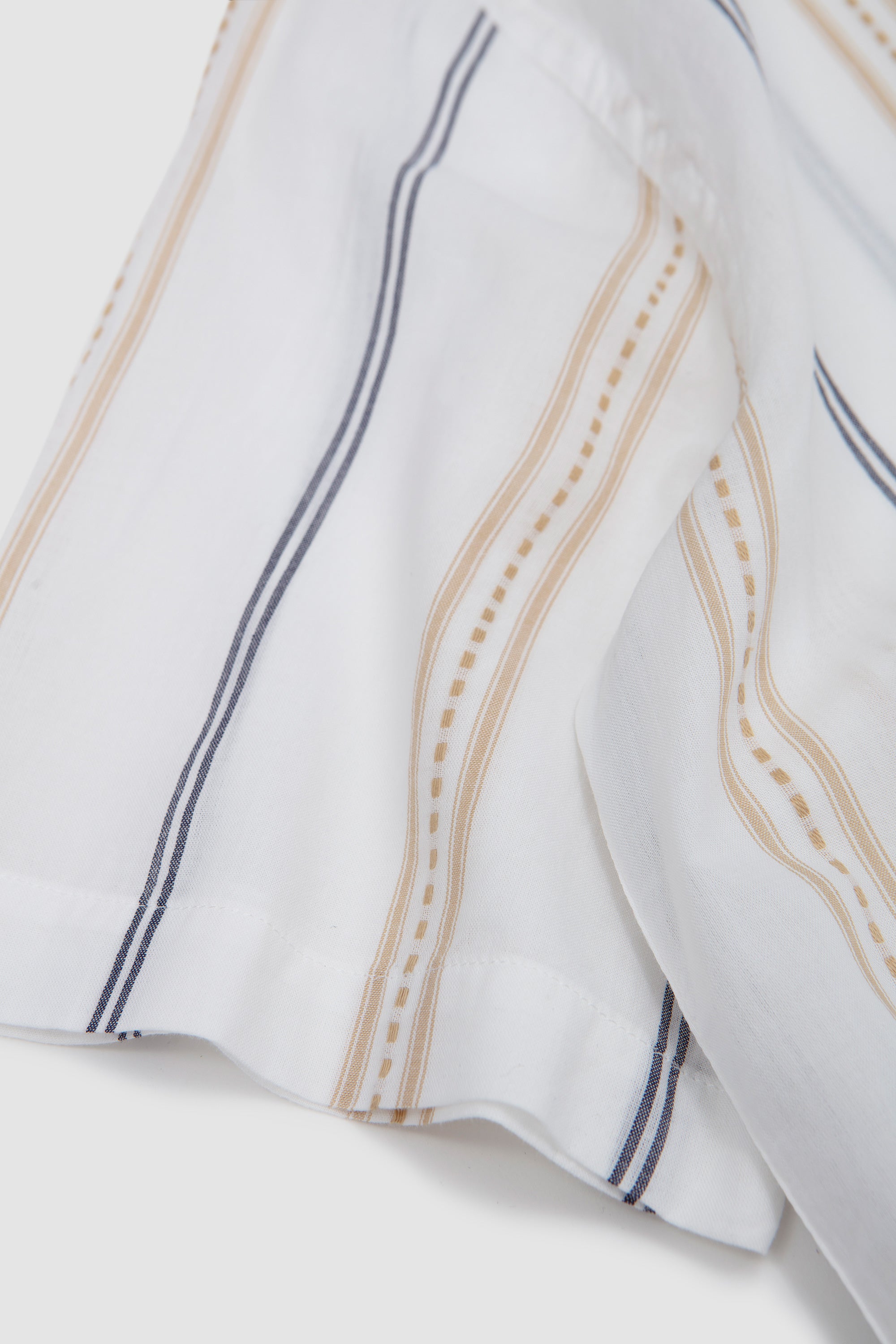 Road Shirt Hendrix Stripe Ecru/ Navy/ Sand_3