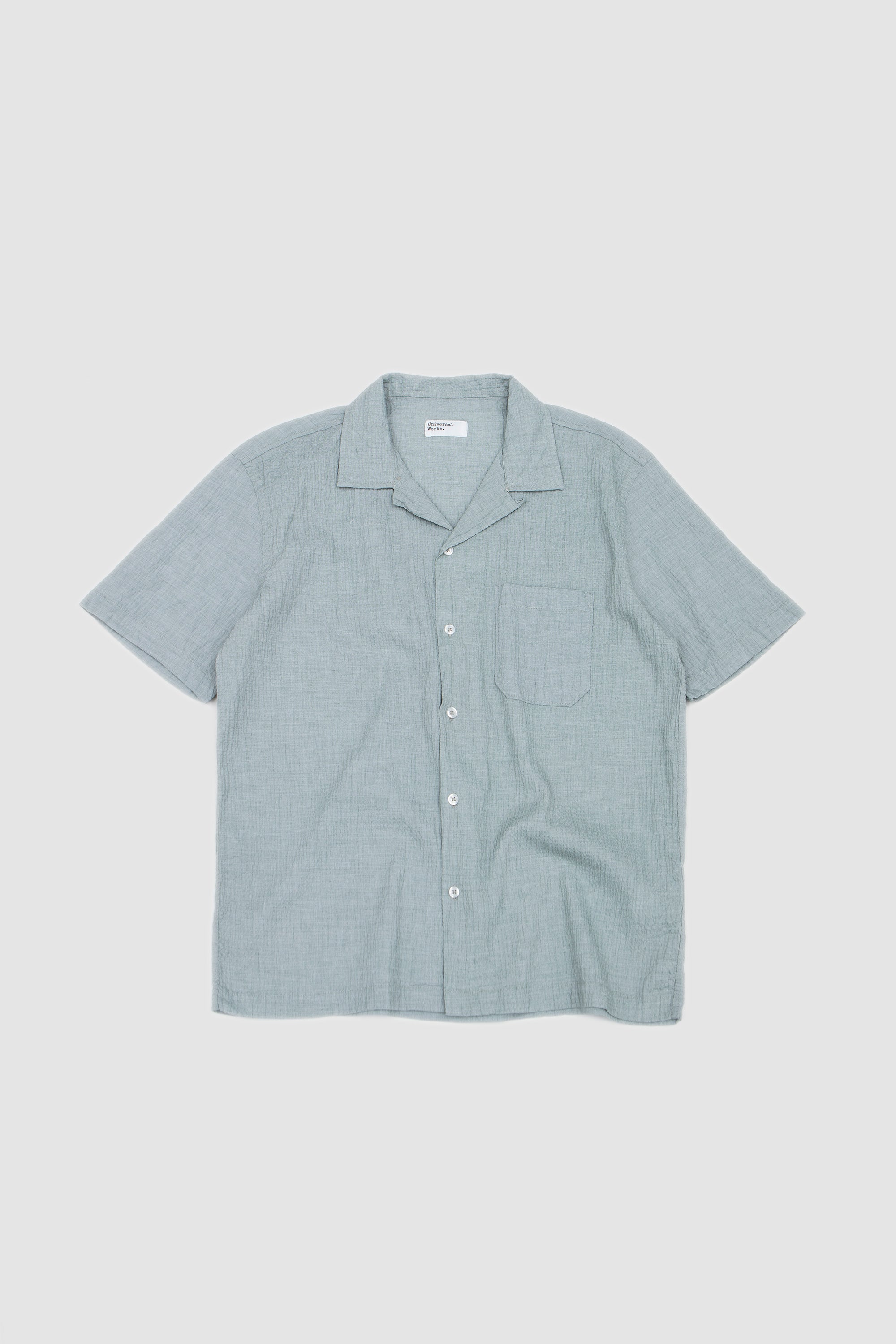 Road Shirt Seersucker Green_1