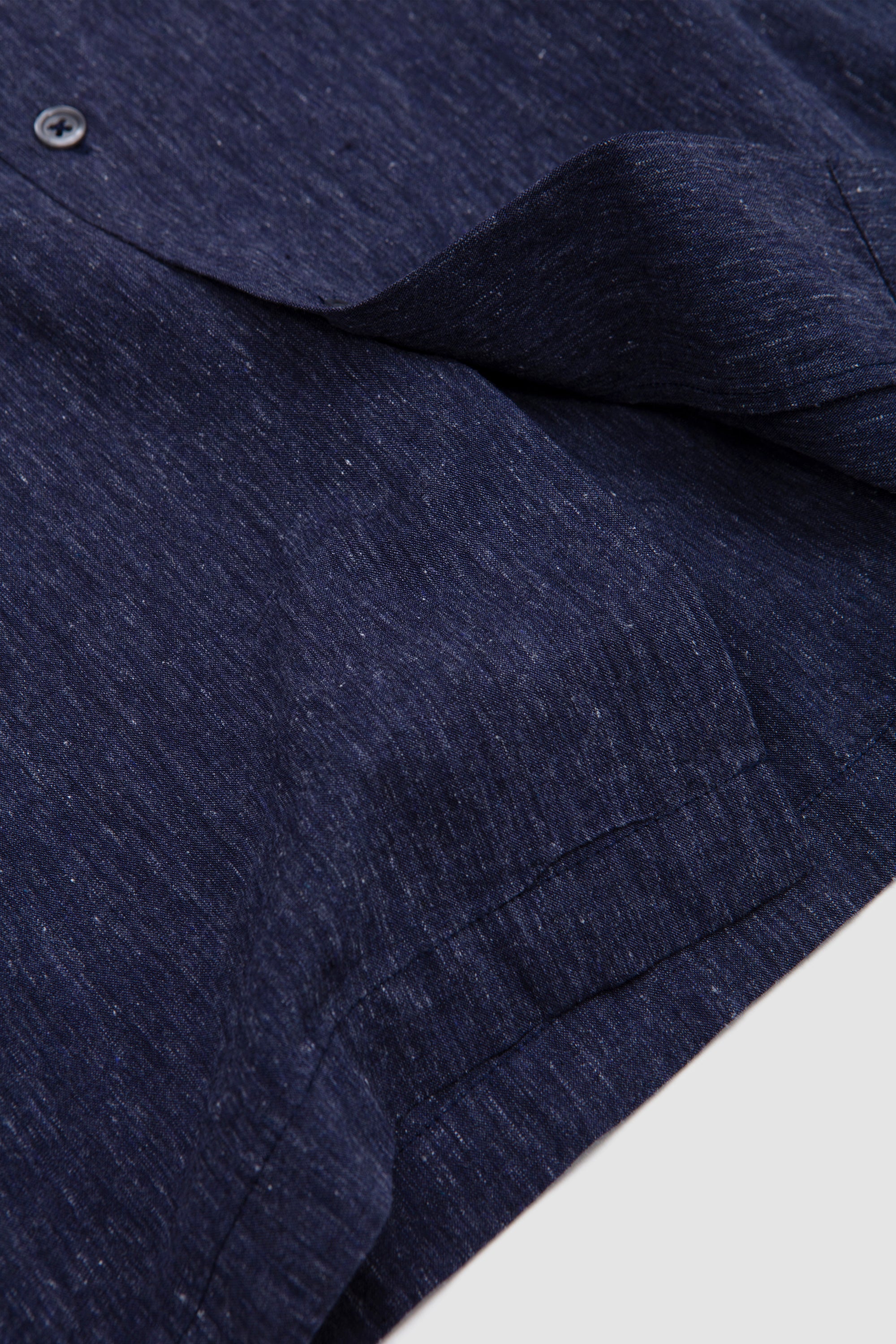 Road Shirt Sido Linen Mix Navy_3