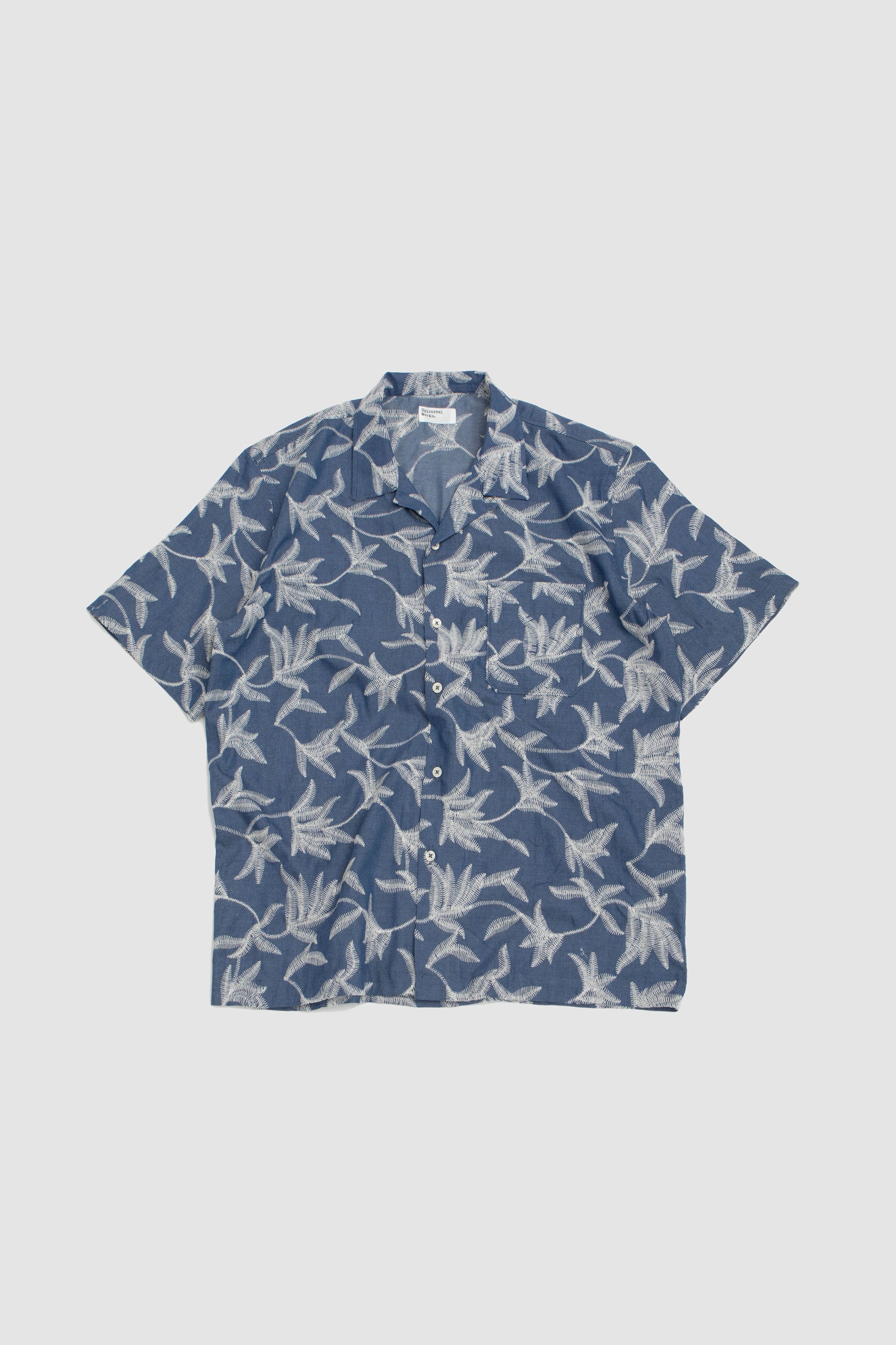 Road Summer Jungle Cotton Shirt Indigo_1