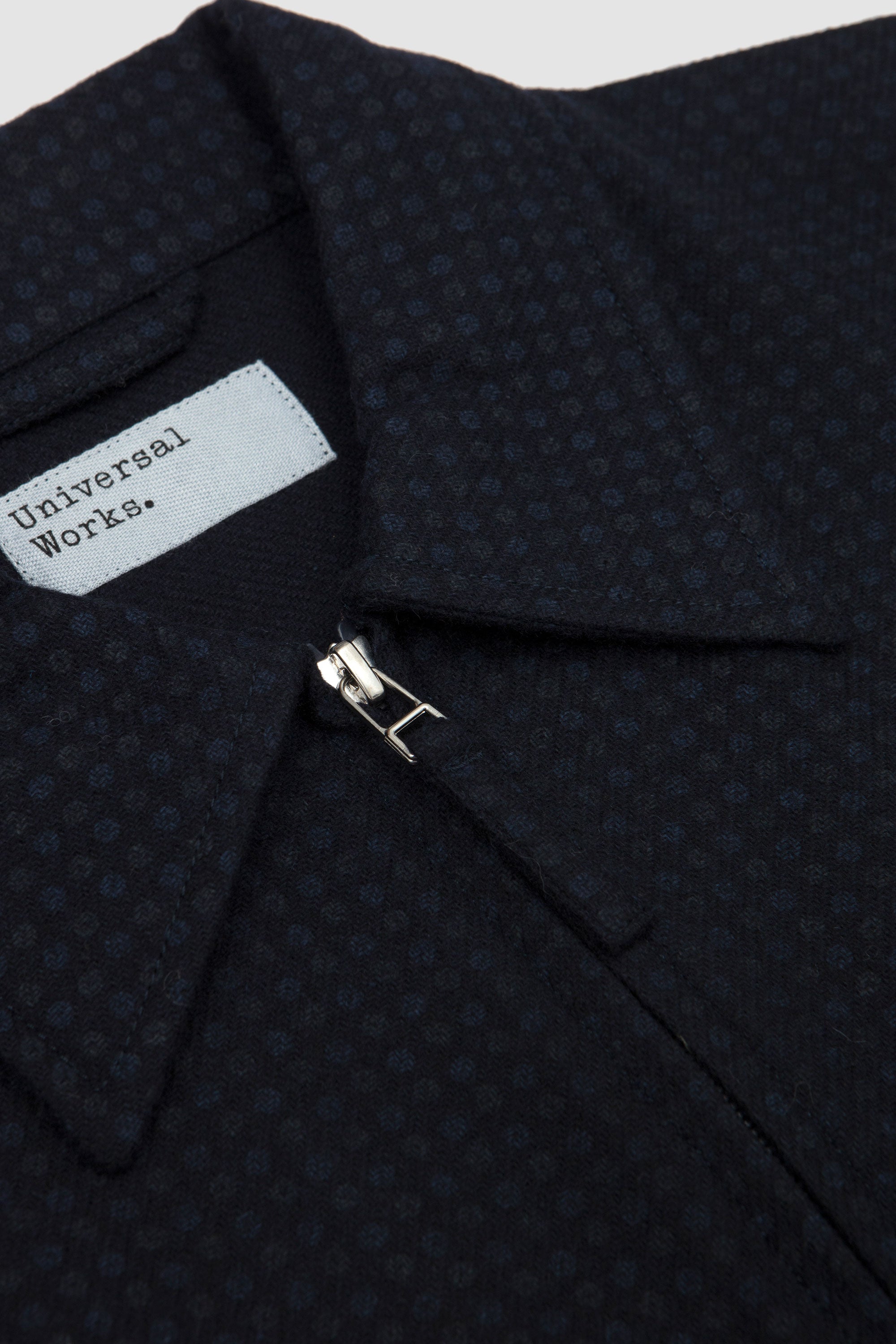 Rose Bowl Jacket Dot Print Flannel Navy