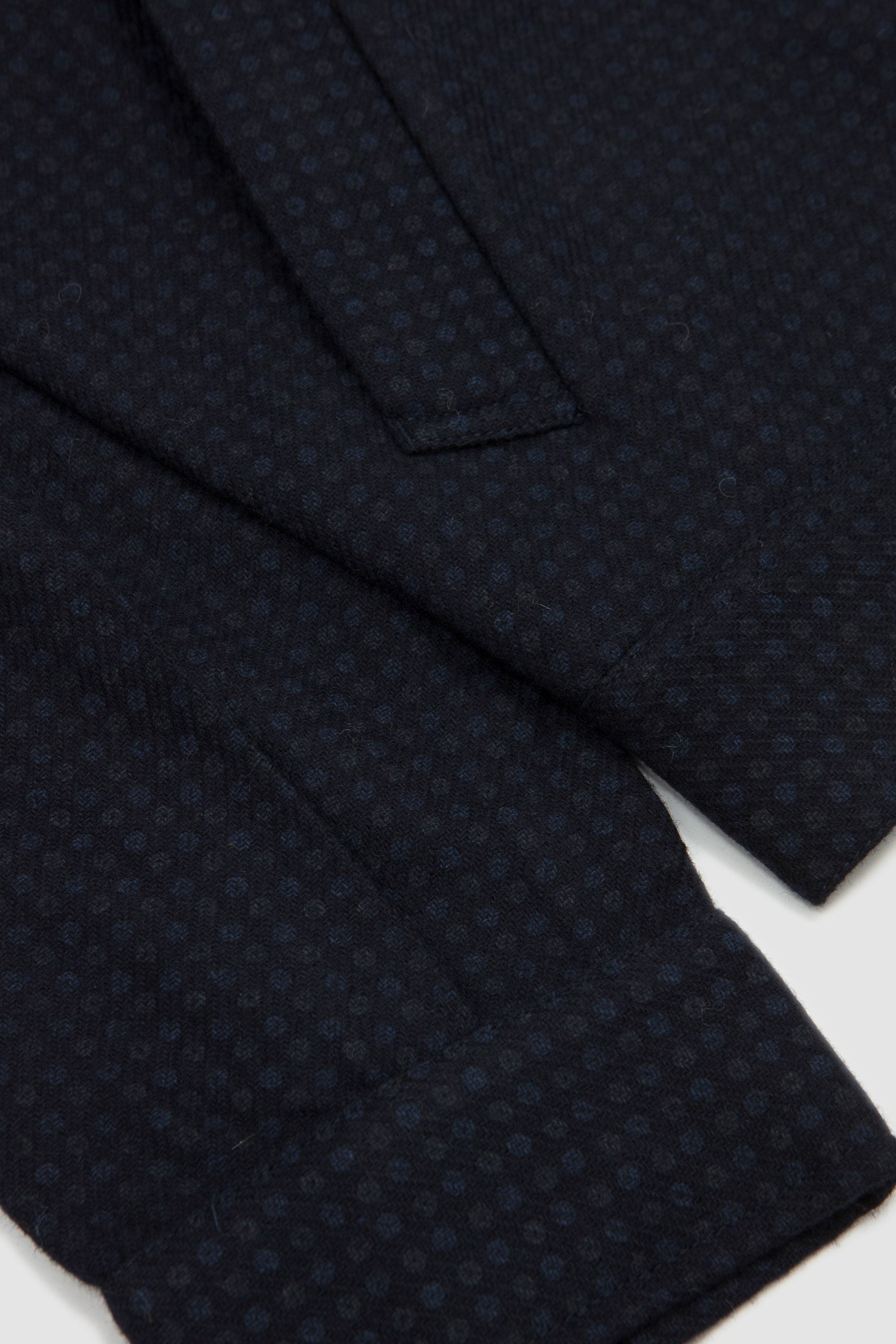 Rose Bowl Jacket Dot Print Flannel Navy