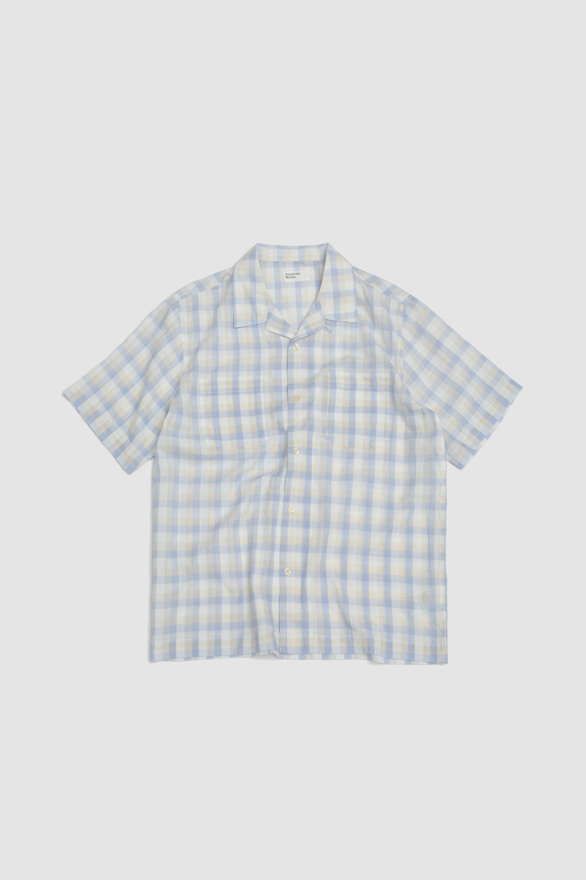 Sal Road Shirt Pastel Check Blue