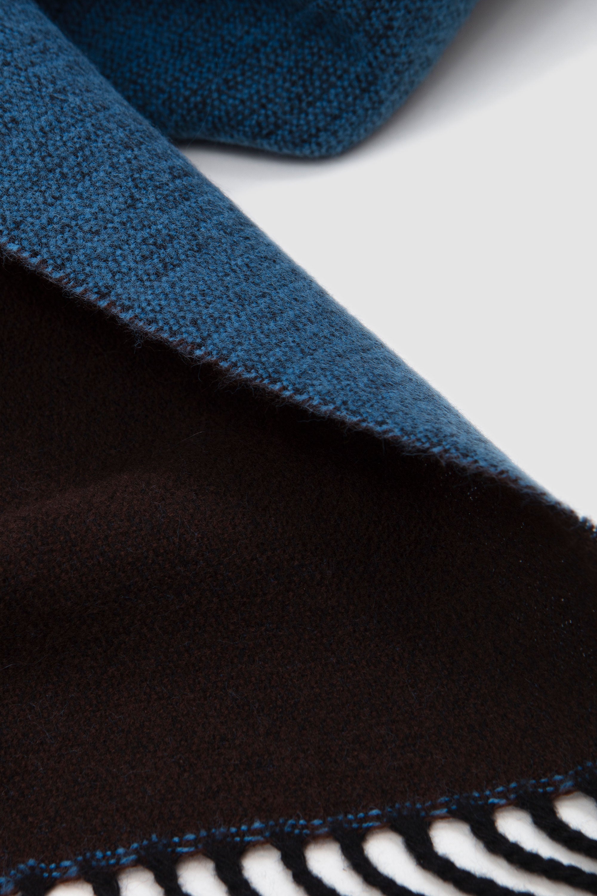 Scarf Double Sided Light Blue/ Brown_4