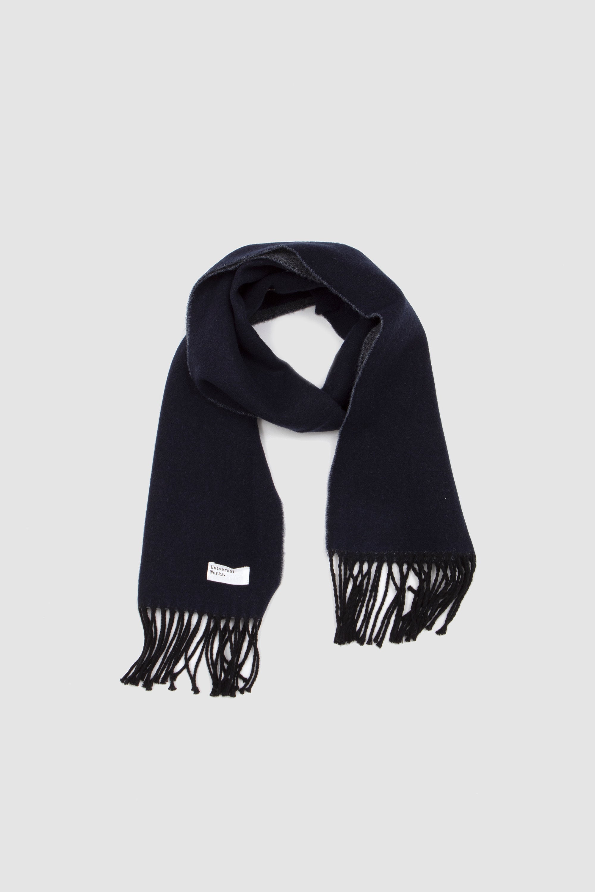 Scarf Double Sided Navy/ Mid Grey_2