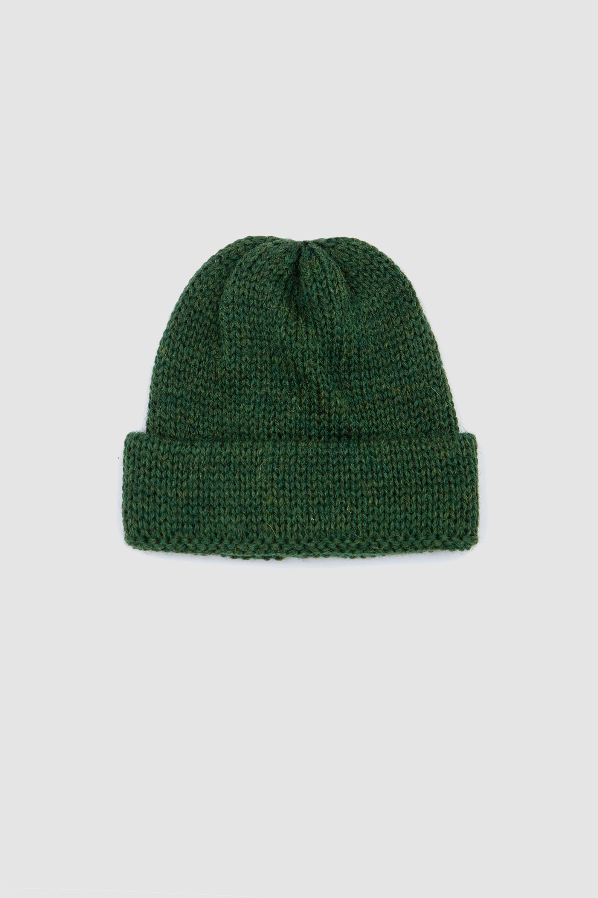 Short Watch Cap British Wool Green_1