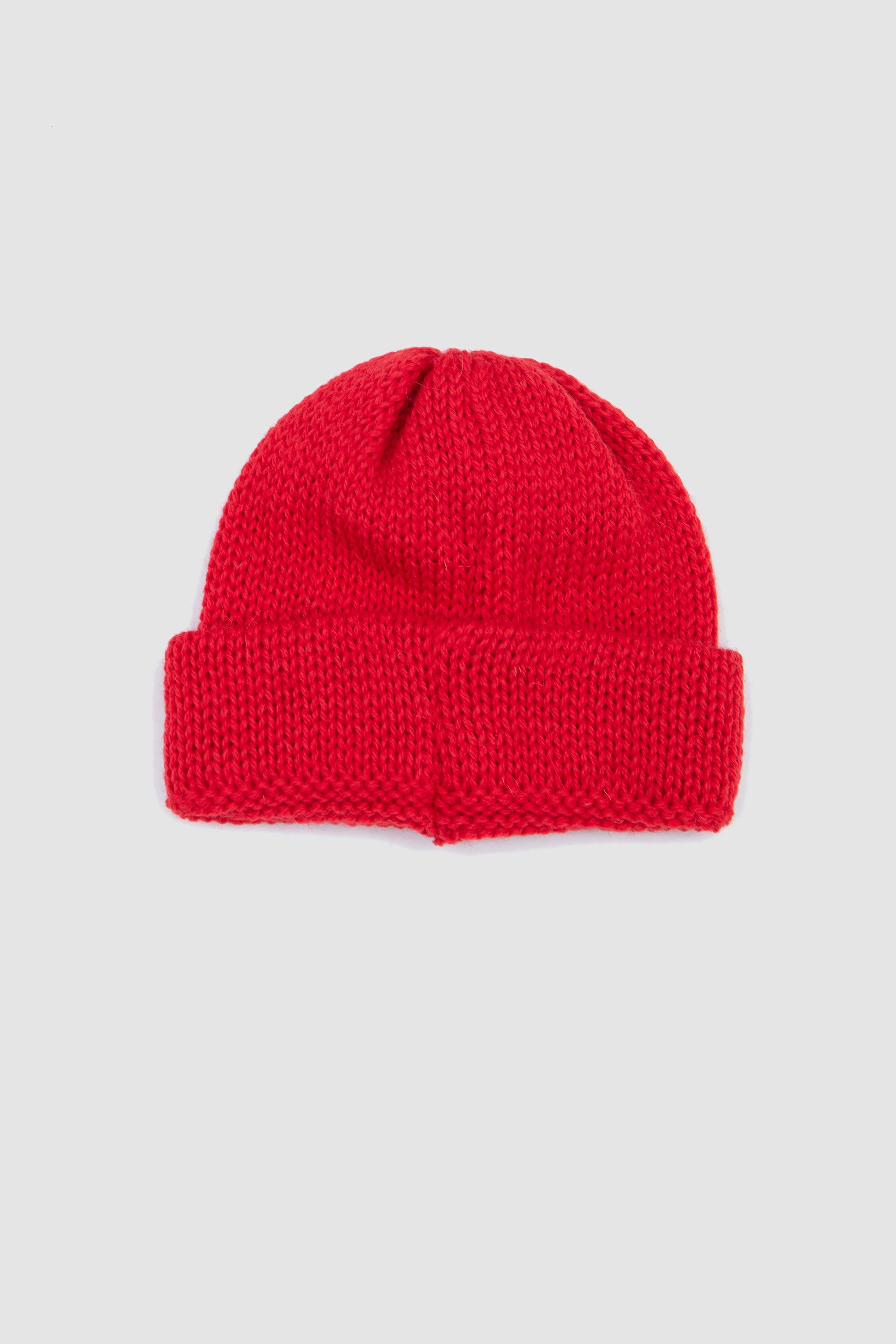Short Watch Cap British Wool Red_4
