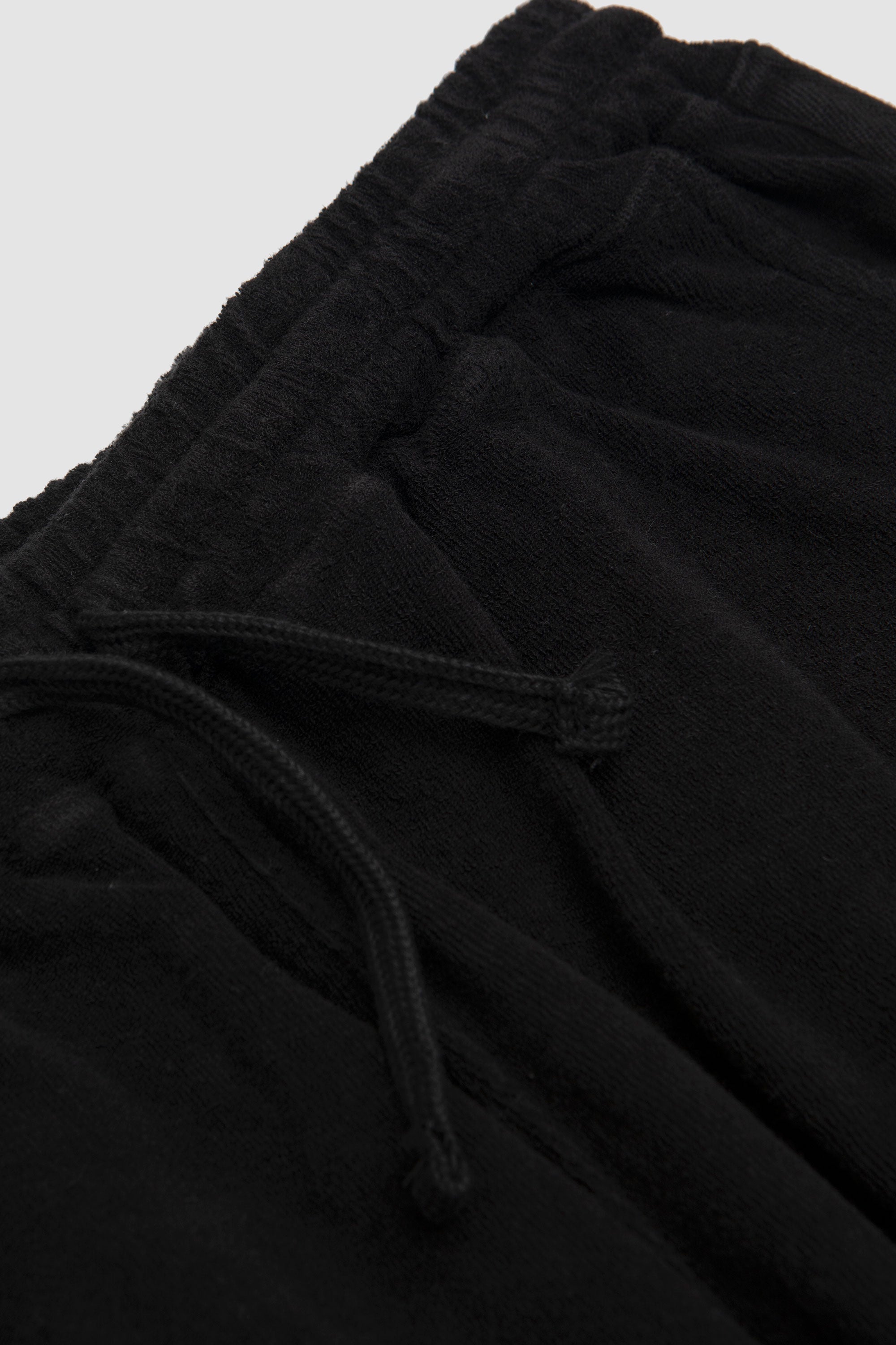 Simple Short Light Weight Terry Black