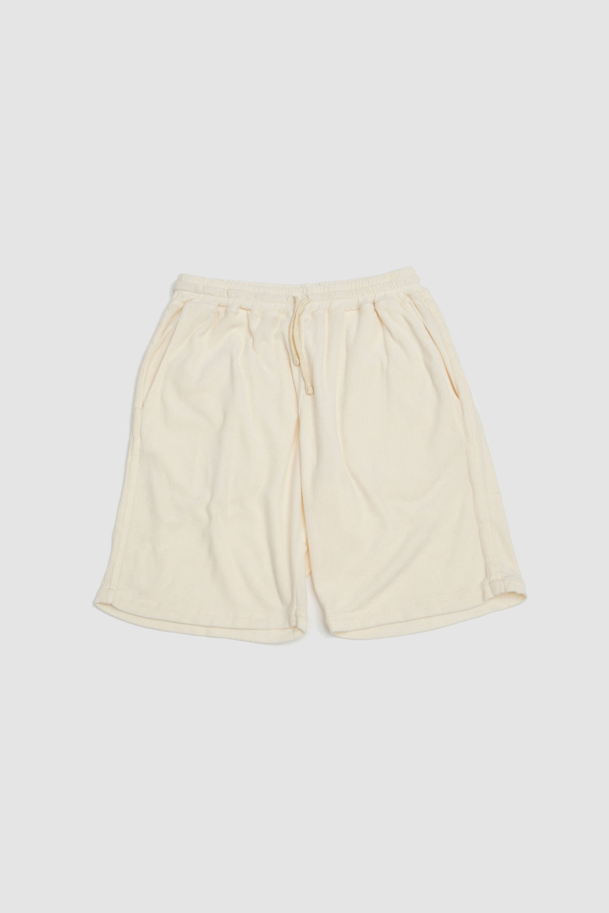 Simple Short Light Weight Terry Ecru