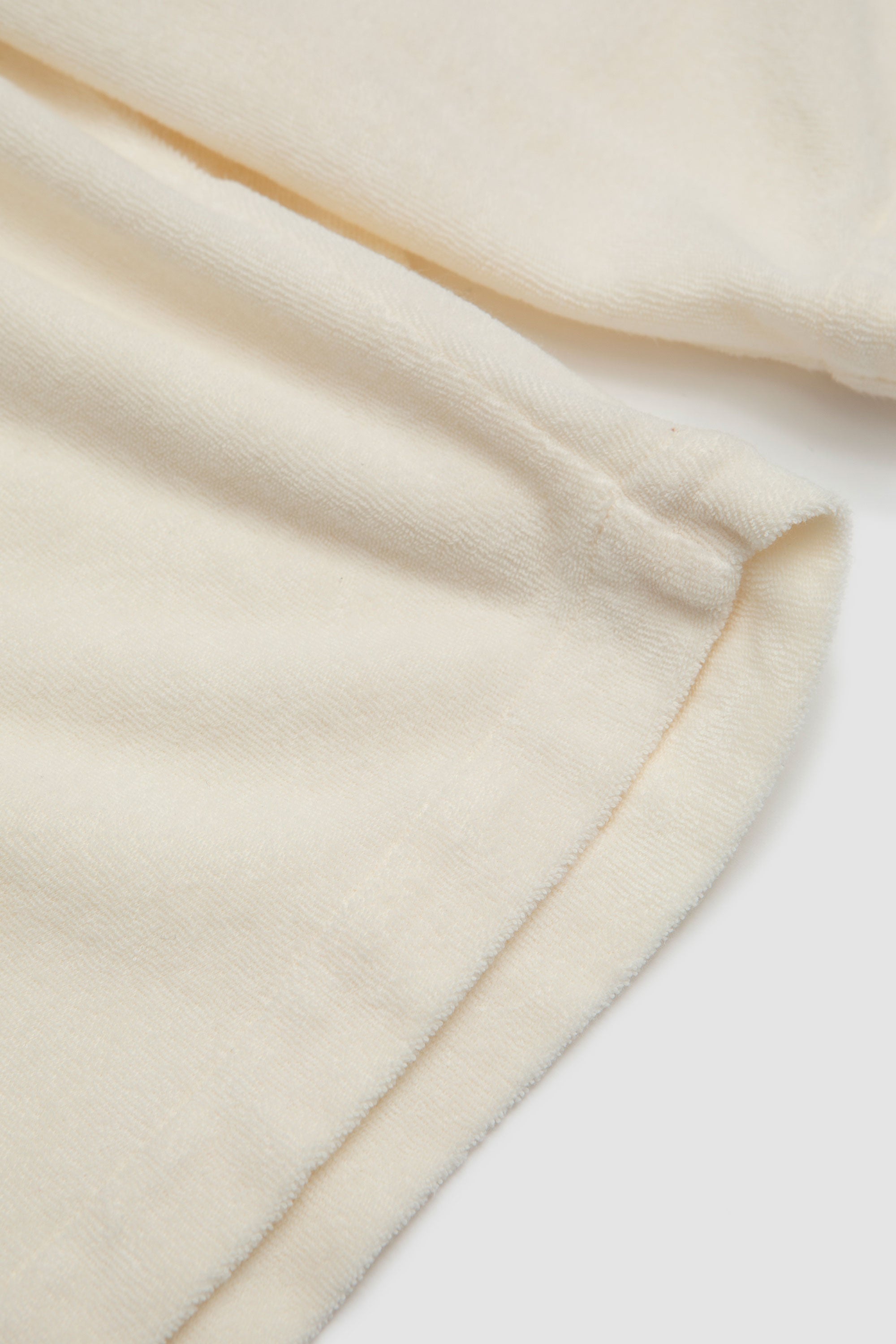 Simple Short Light Weight Terry Ecru