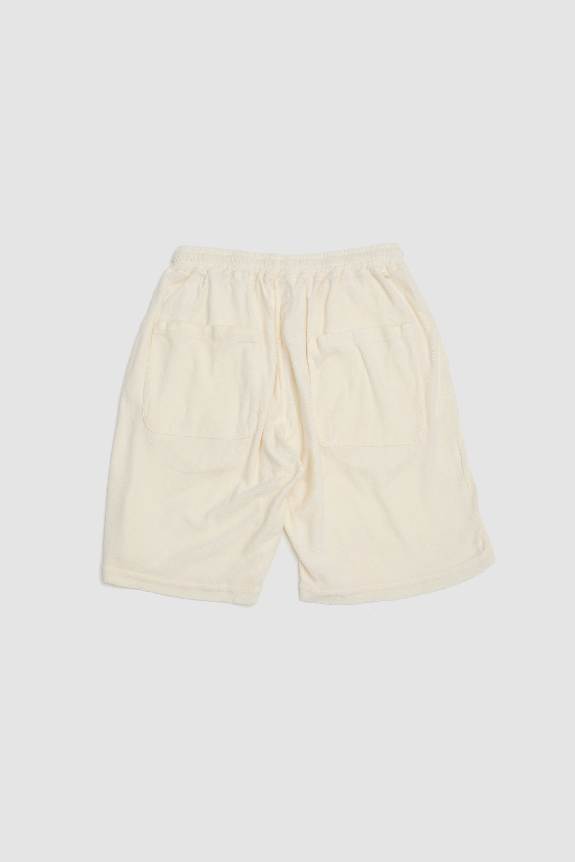 Simple Short Light Weight Terry Ecru_4