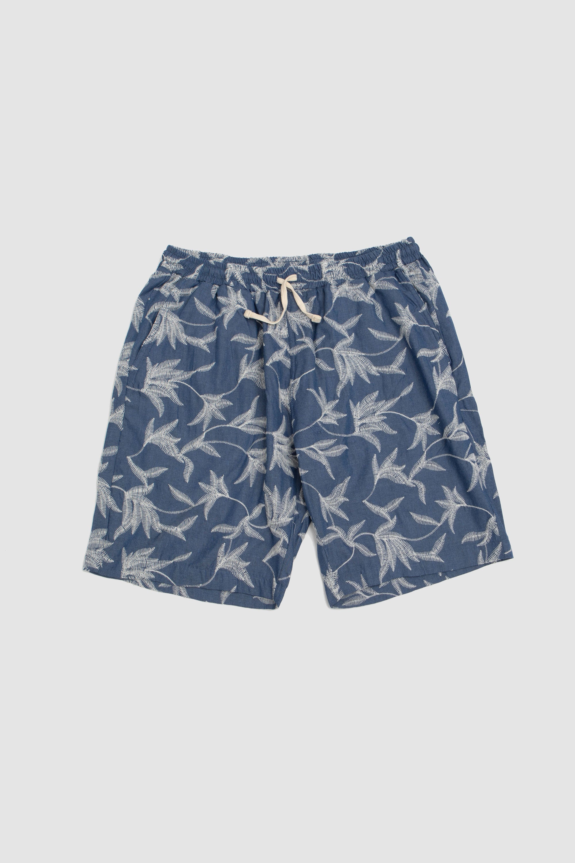 Simple Short Summer Jungle Cotton Indigo