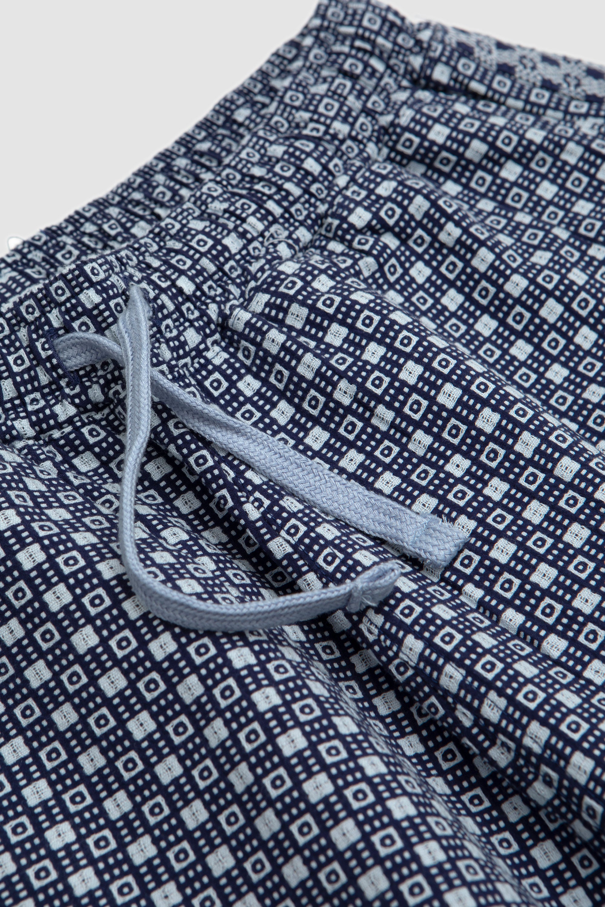 Simple Short Tile 3 Cotton Navy