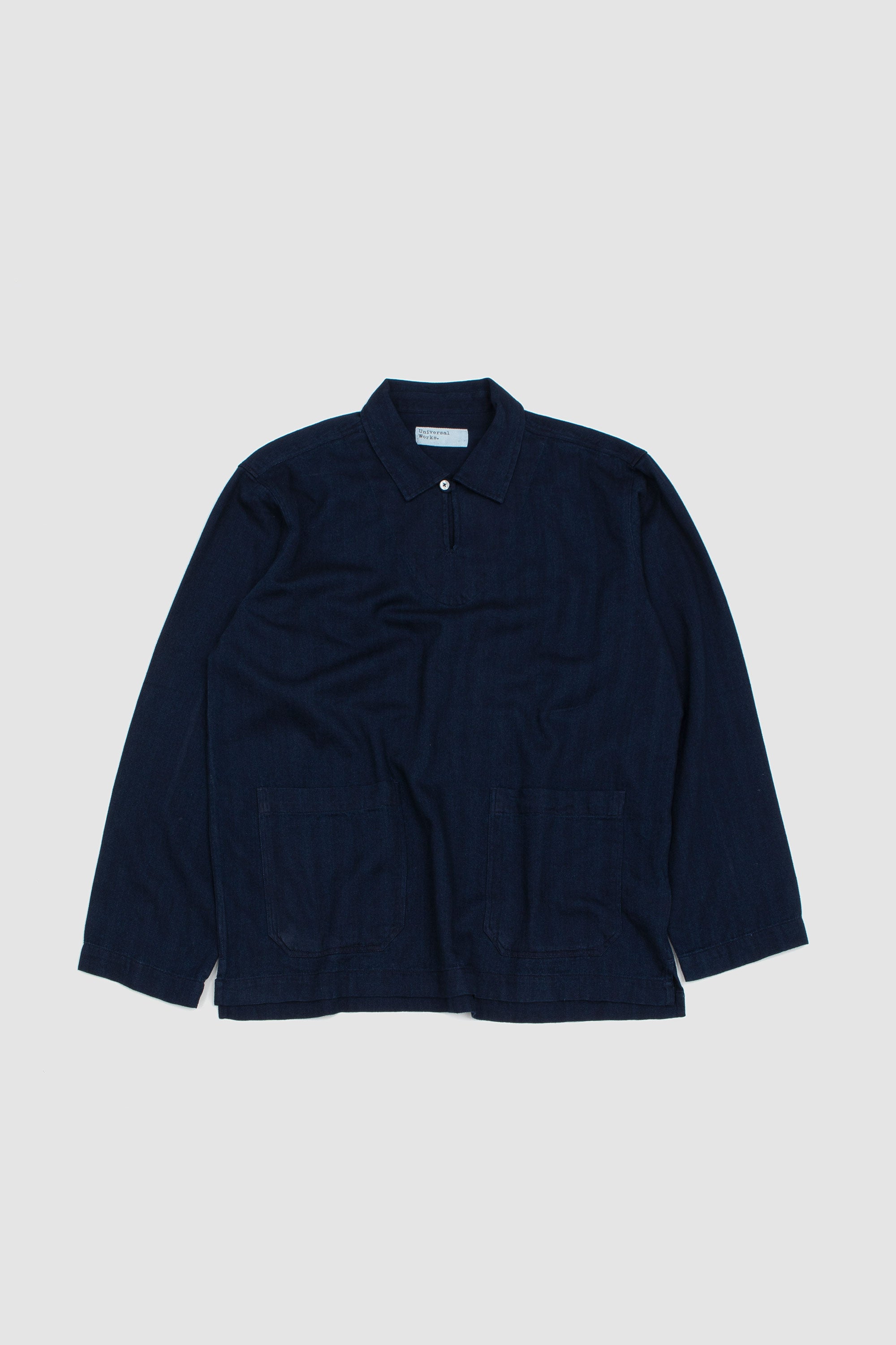 Smock Herringbone Rec. Cotton Overshirt Indigo