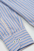 SPORTIVO STORE_Square Pocket Shirt Blue/Orange Busy Stripe Cotton_4