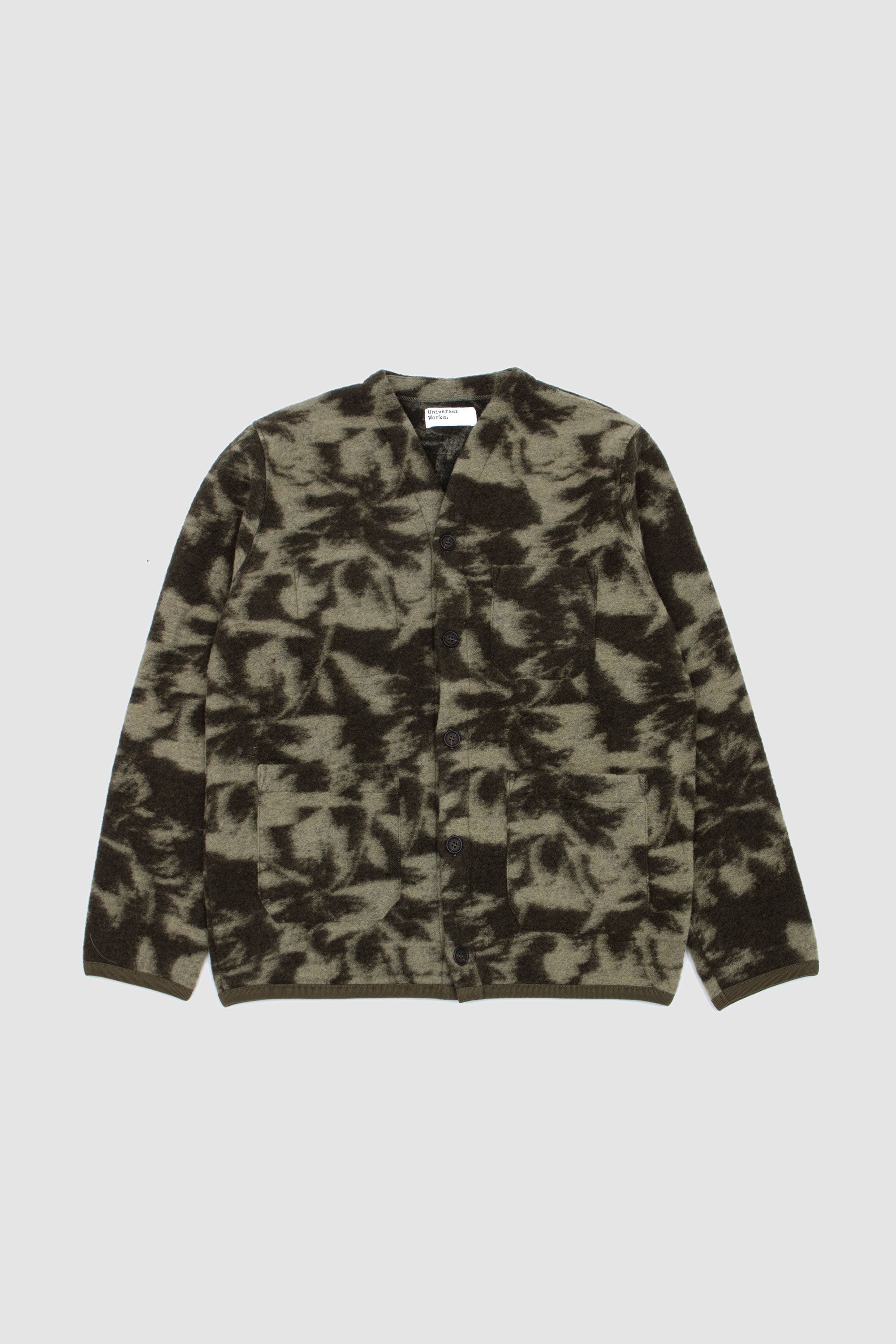 Studio Fleece Cardigan Green/ Pale Green