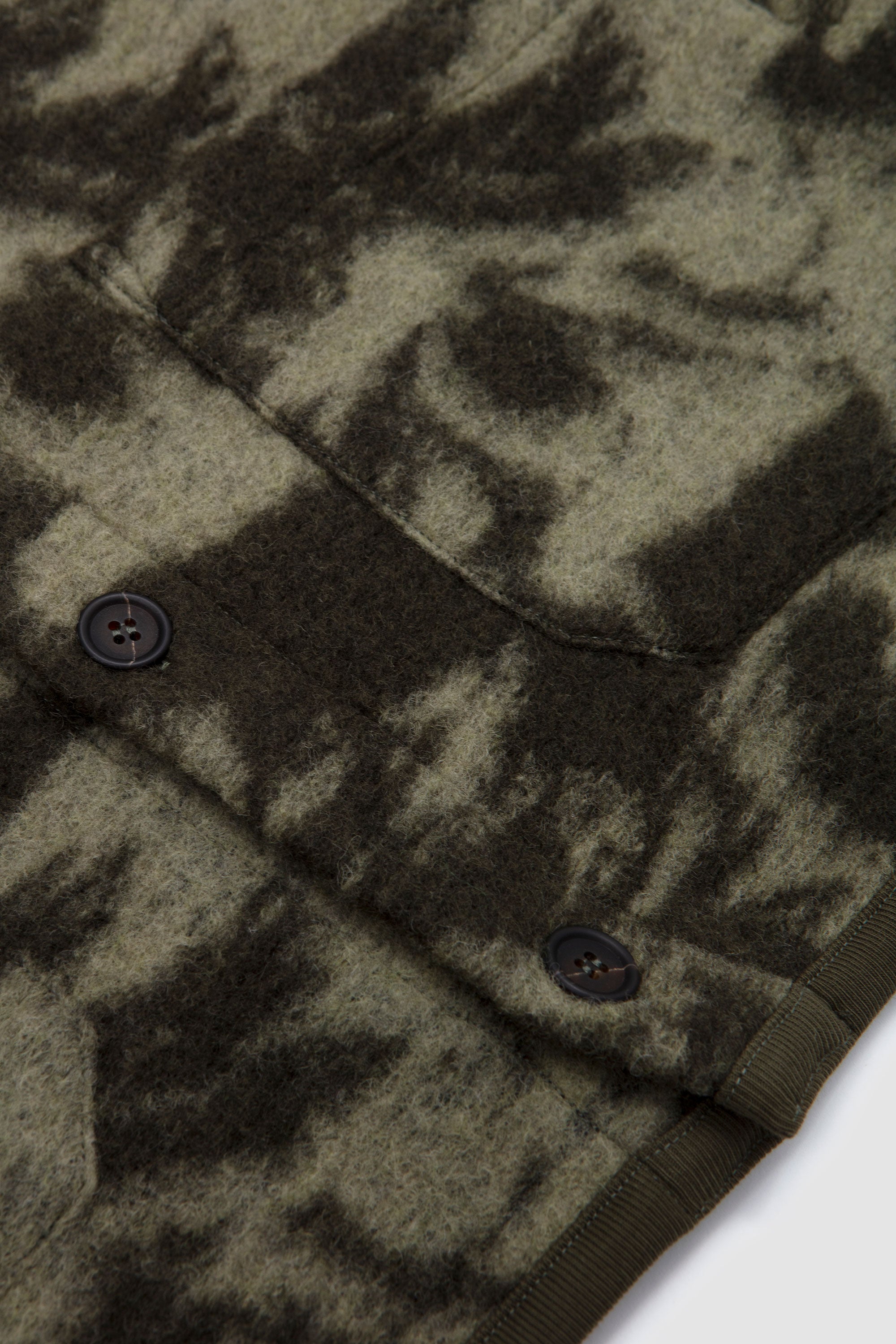 Studio Fleece Cardigan Green/ Pale Green