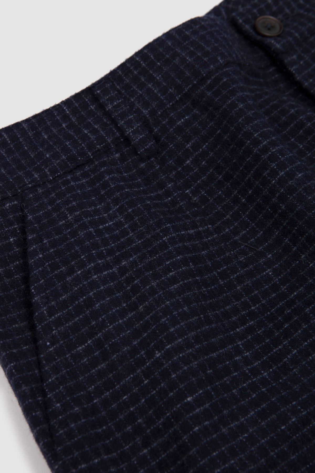 Super Chino Bobby Wool Mix Navy Check_2