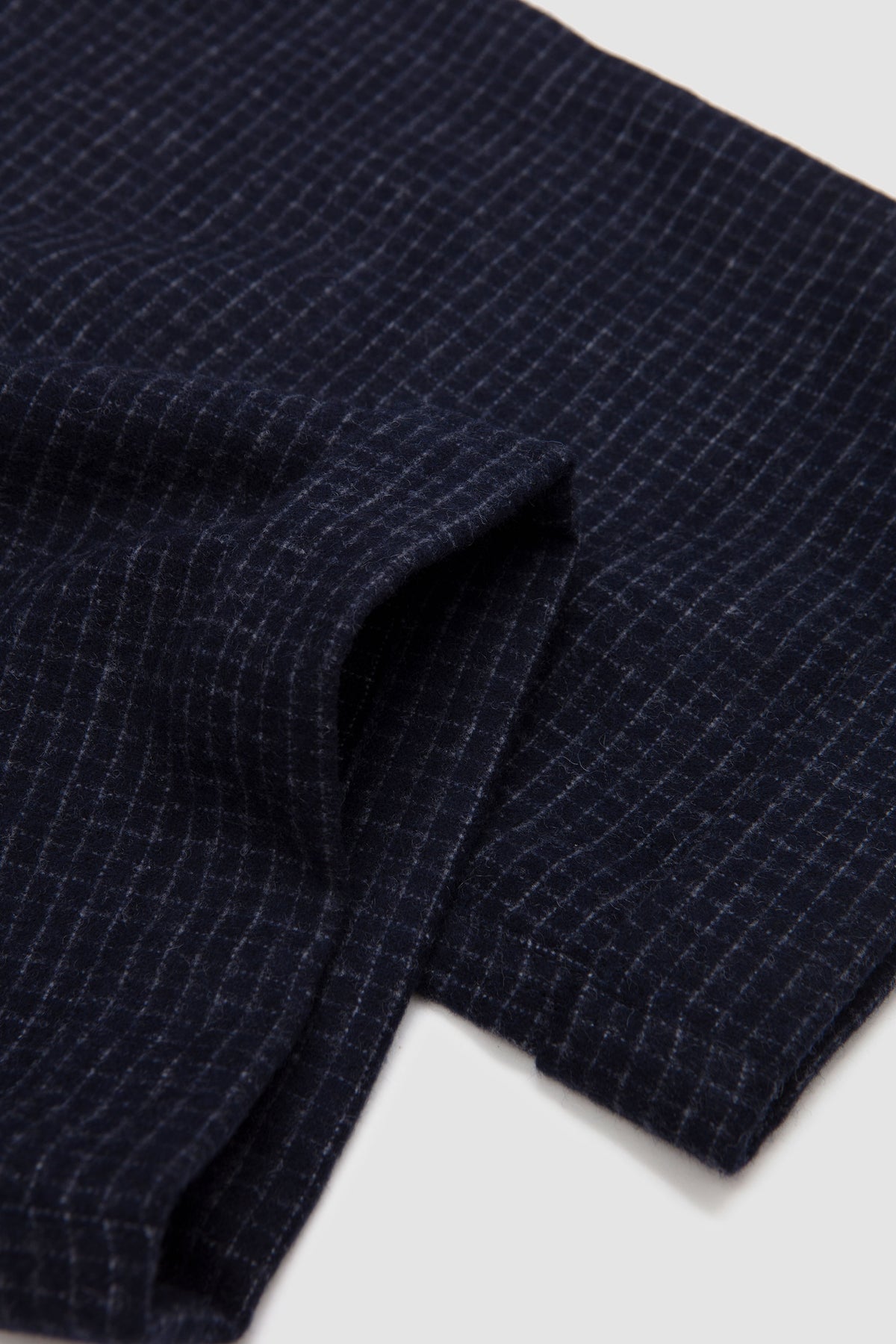 Super Chino Bobby Wool Mix Navy Check_3