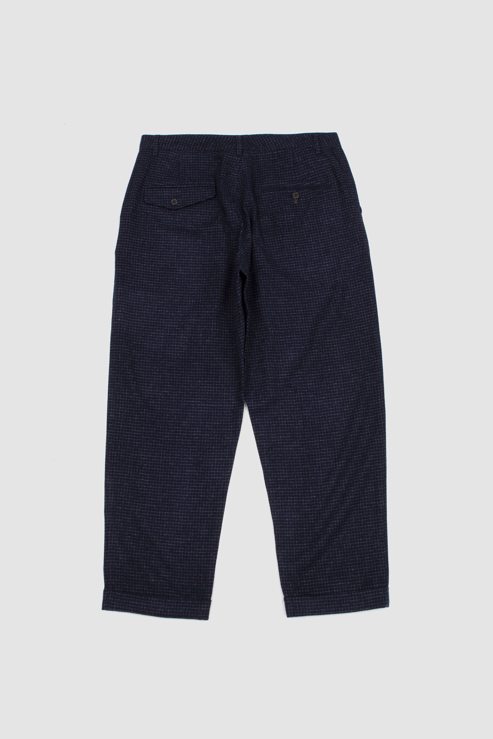 Super Chino Bobby Wool Mix Navy Check_4