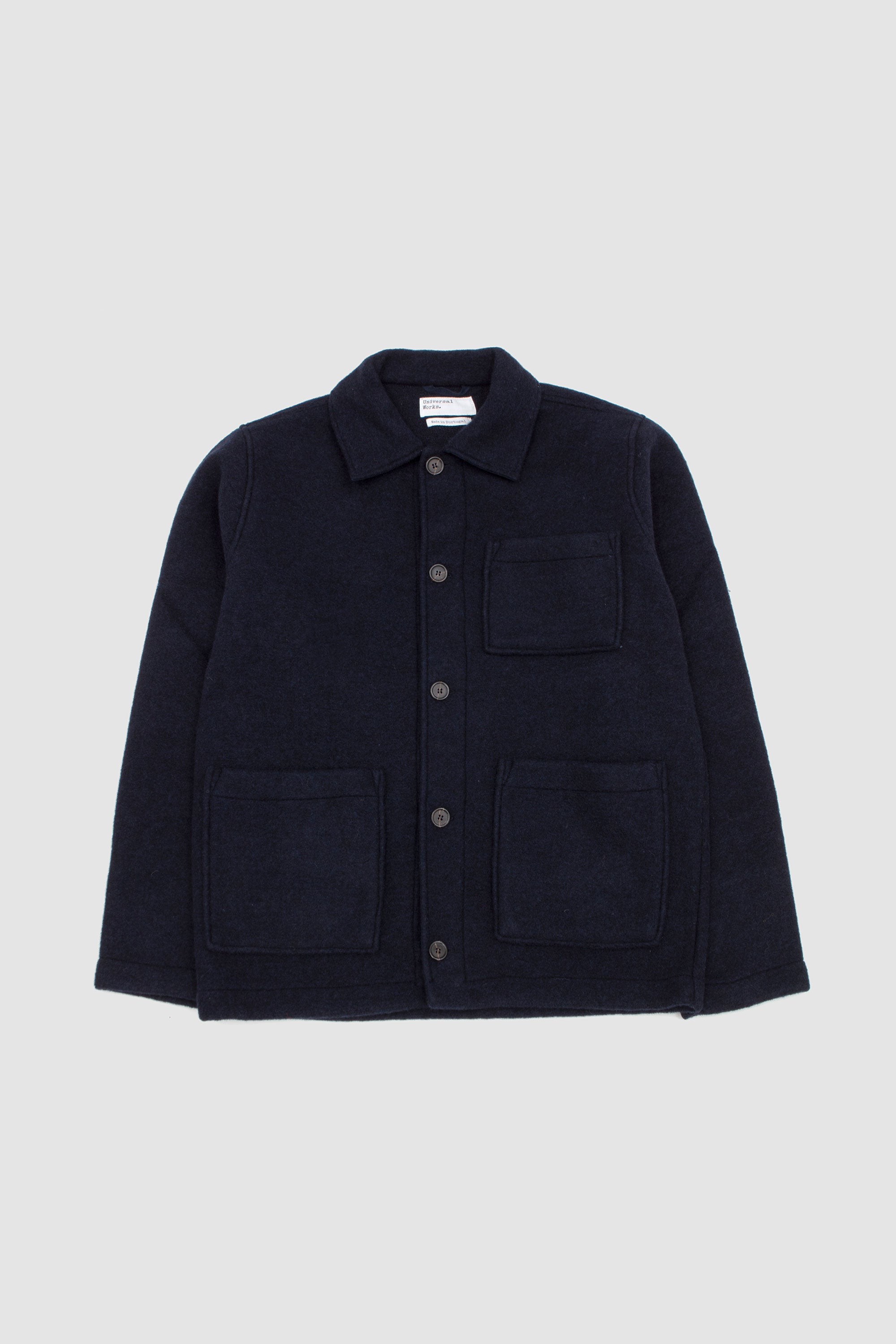 Tag Jacket Techno Melton Plain Navy