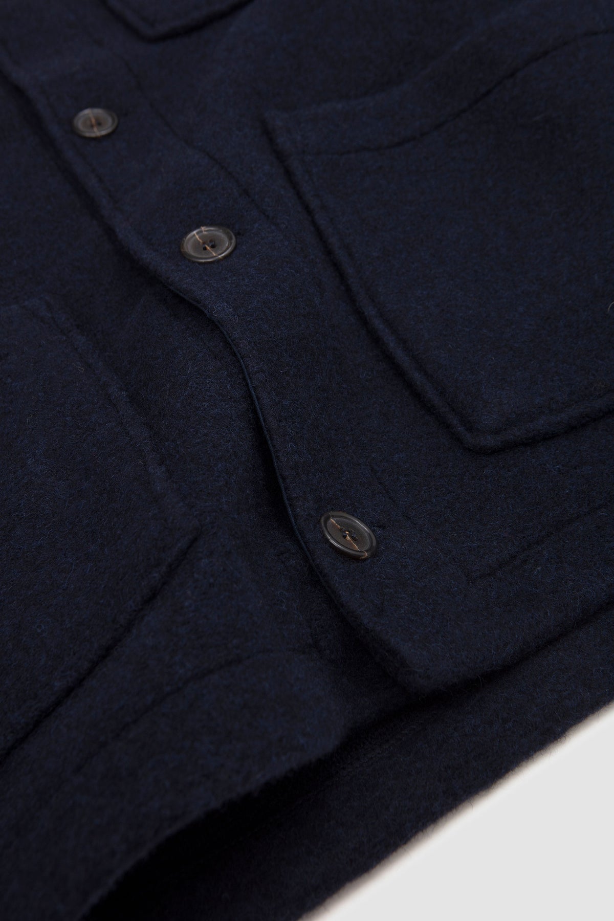 Tag Jacket Techno Melton Plain Navy_3