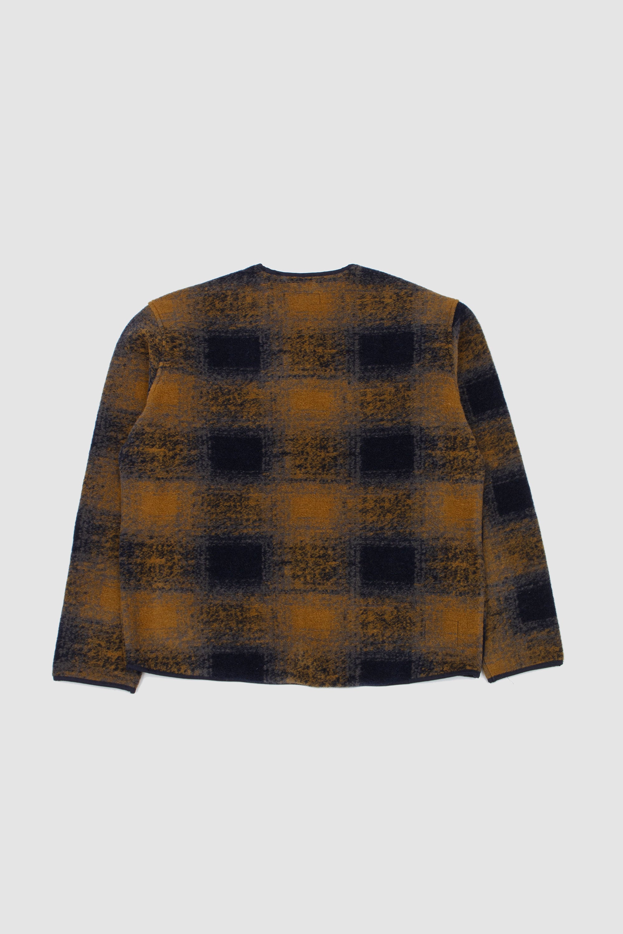 Tecno Melton Check Zip Liner Jacket Navy_4