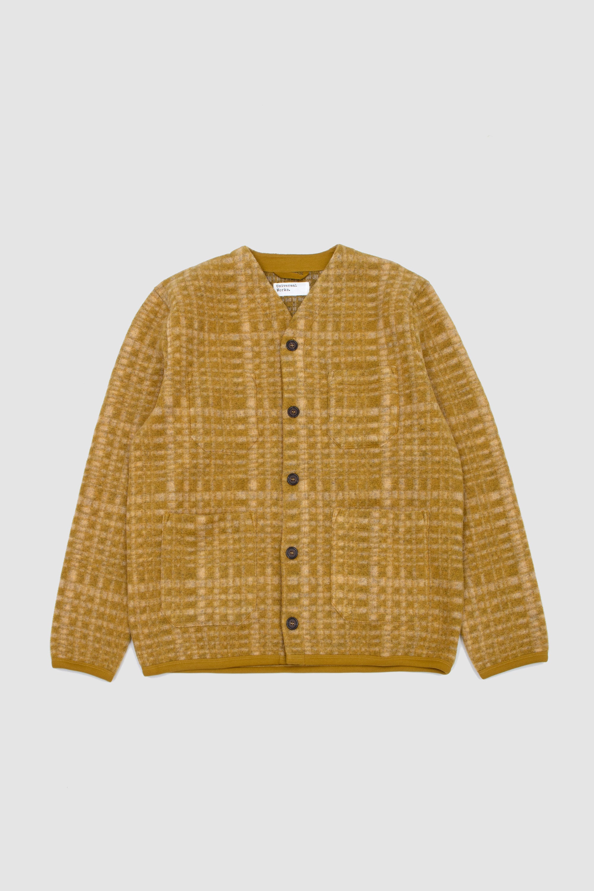 Telepass Fleece Cardigan Yellow