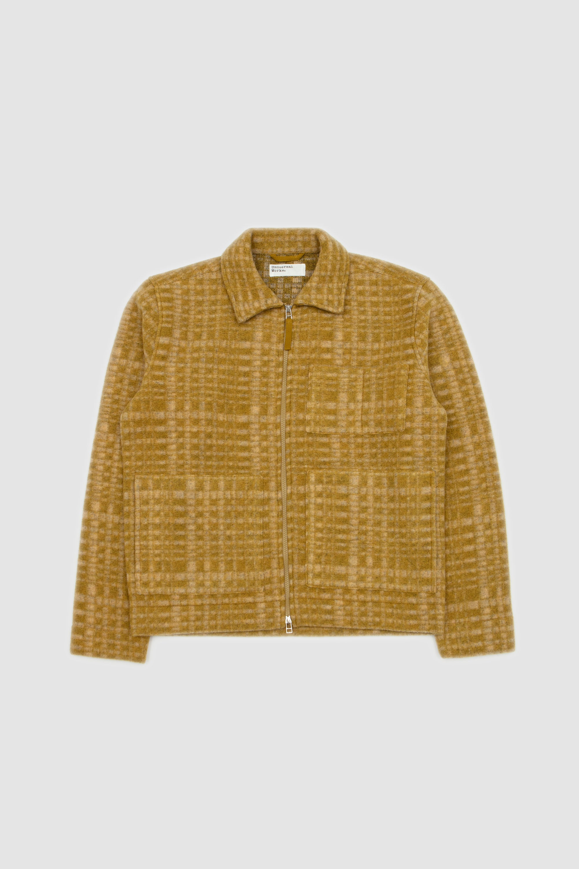 Telepass Fleece Zip Uniform Jacket Yellow_1