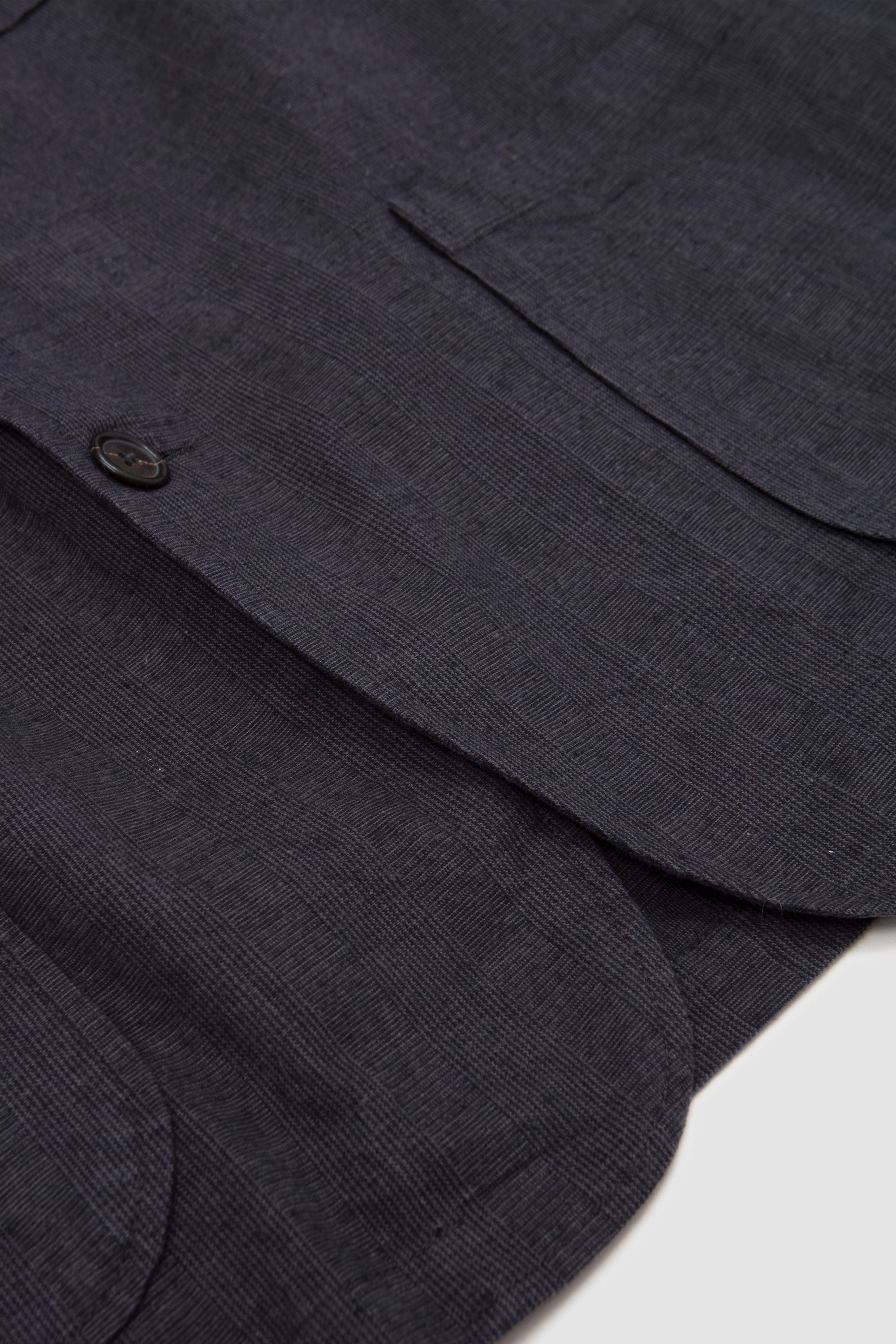 There Button Jacket Liverpool Check Grey_3
