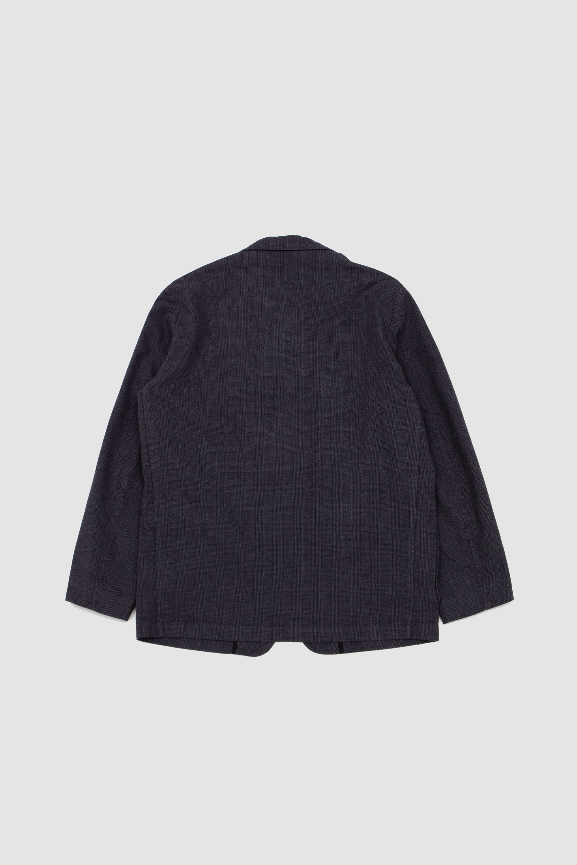 There Button Jacket Liverpool Check Grey_4