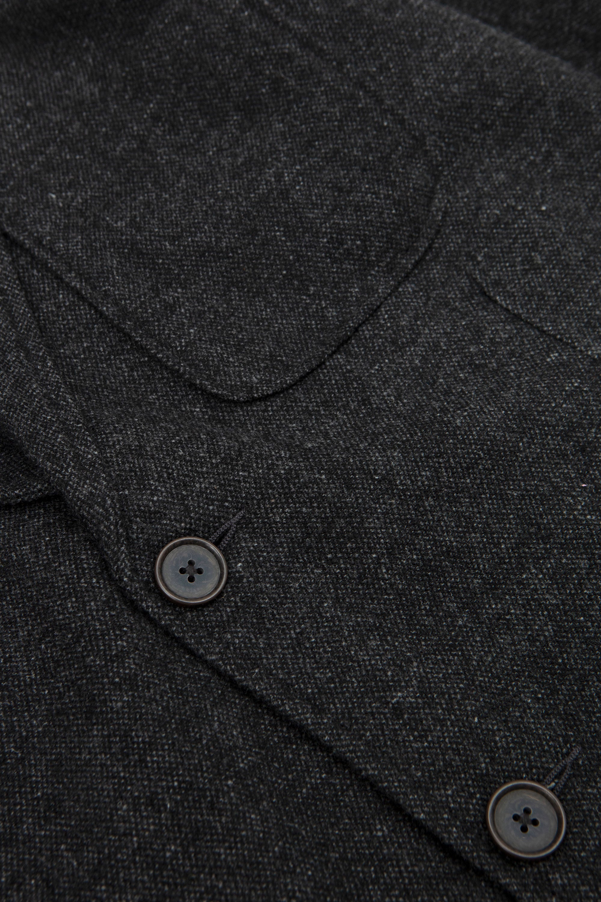 Two Button Jacket Anders Wool Upcycled Grey