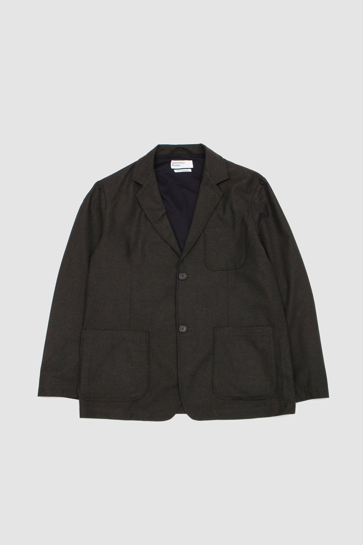 Two Button Jacket Rec. IT Tweed Olive