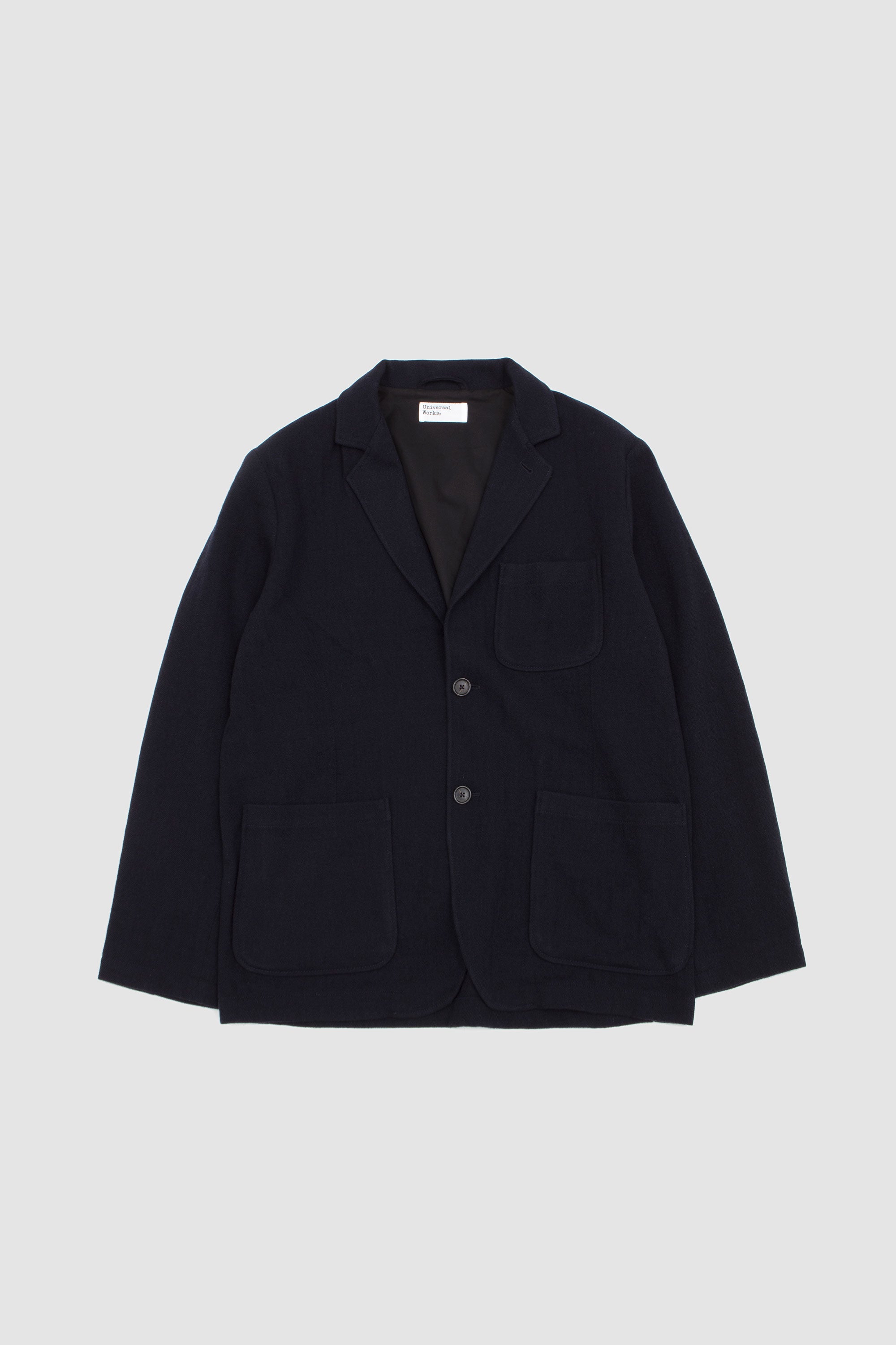 Two Button Jacket Robin Wool Mix Dark Navy_1
