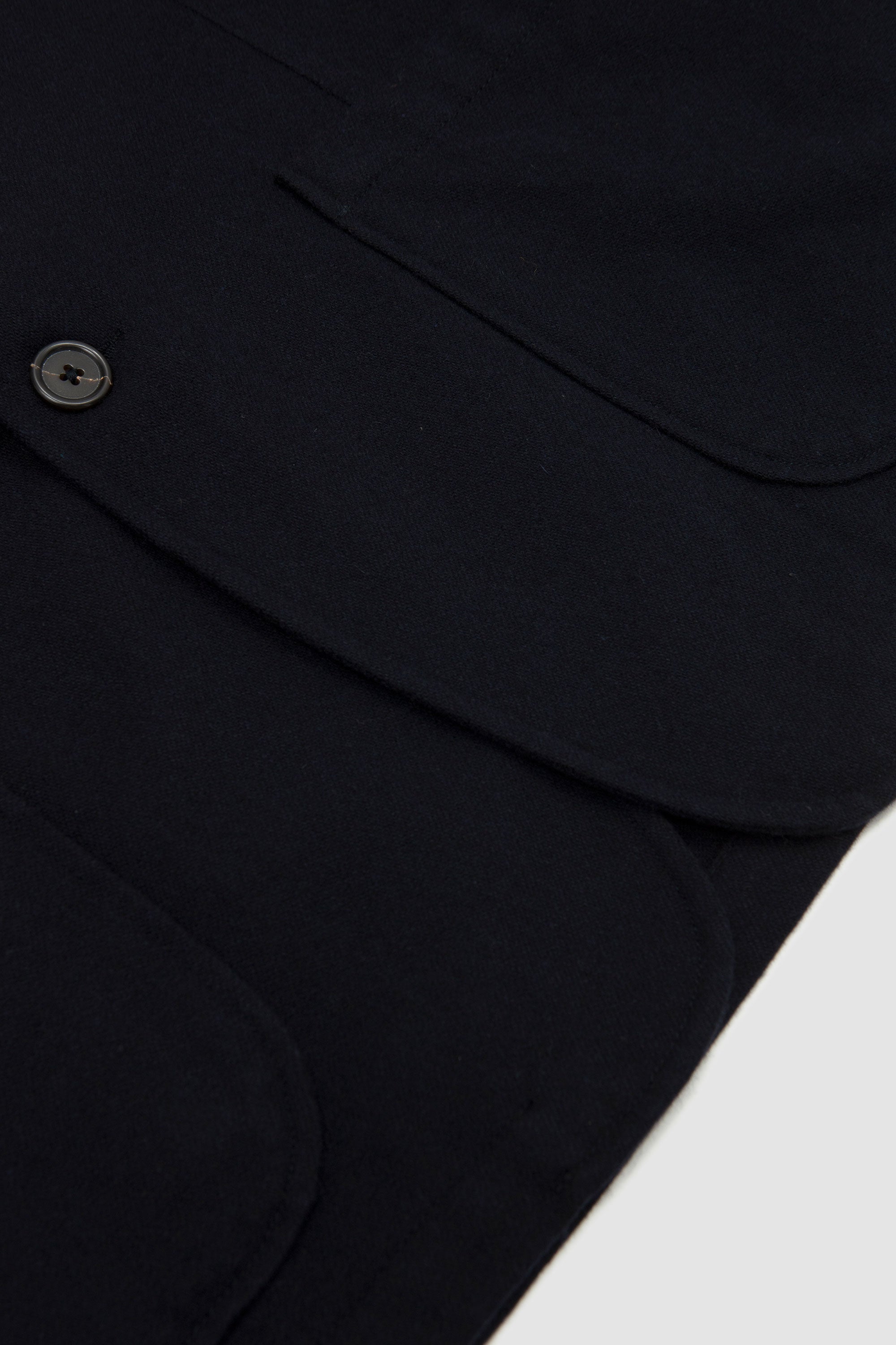 Two Button Jacket Soft Rec. Wool Dark Navy