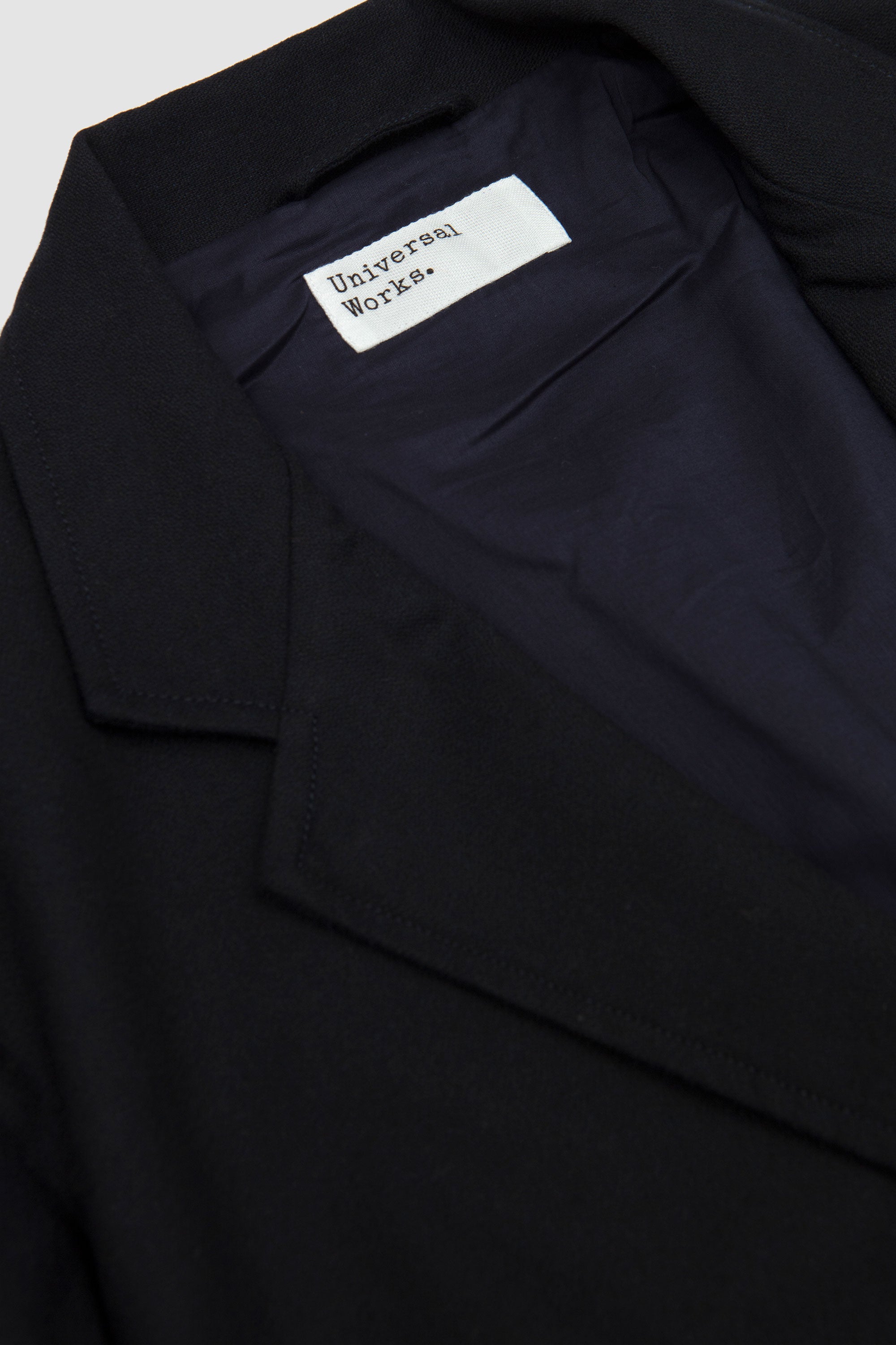 Two Button Jacket Upcycled It Tweed Dark Navy