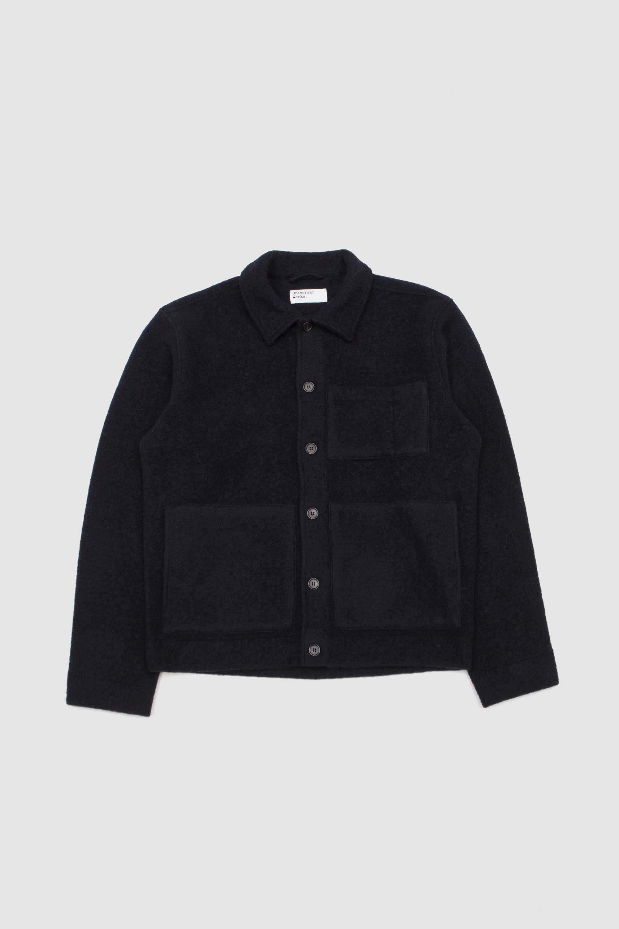 Uniform Jacket Wool Fleece Navy_1
