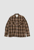 SPORTIVO STORE_Utility Shirt Nippon Wool Check Brown