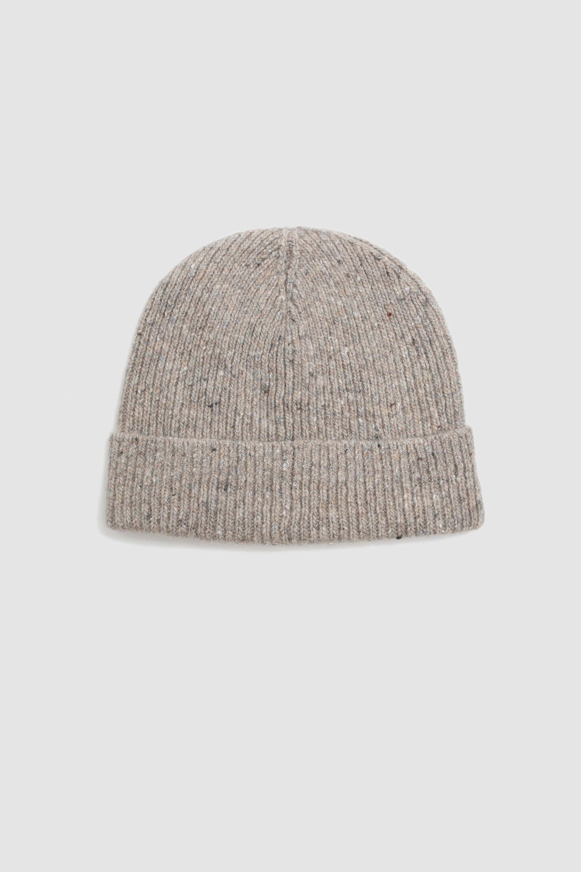 Watch Cap Tweed Knit Oatmeal_4