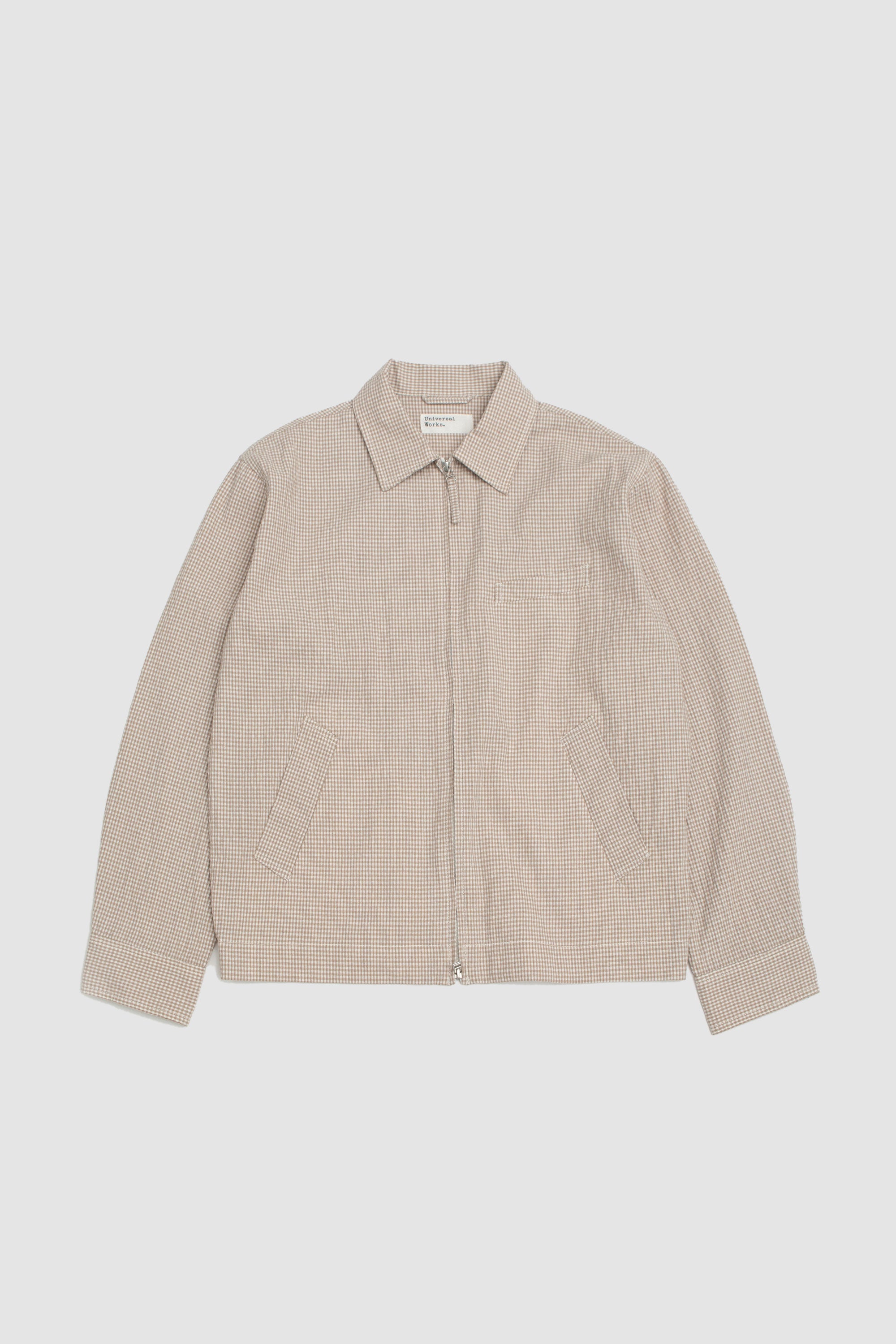 Windcheater Ospina Check Cotton Jacket Ecru/Sand
