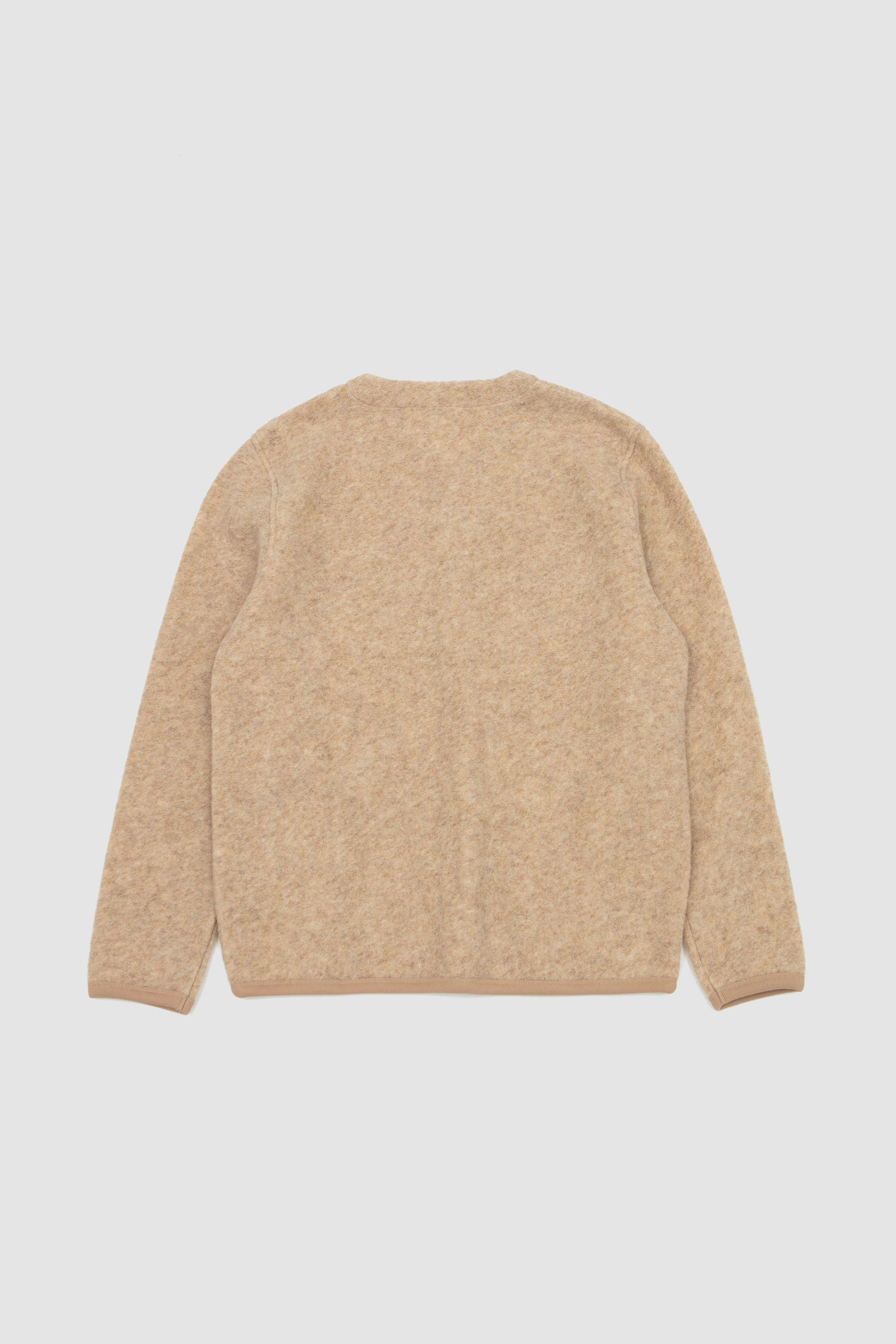 Wool Fleece Cardigan Fawn_4