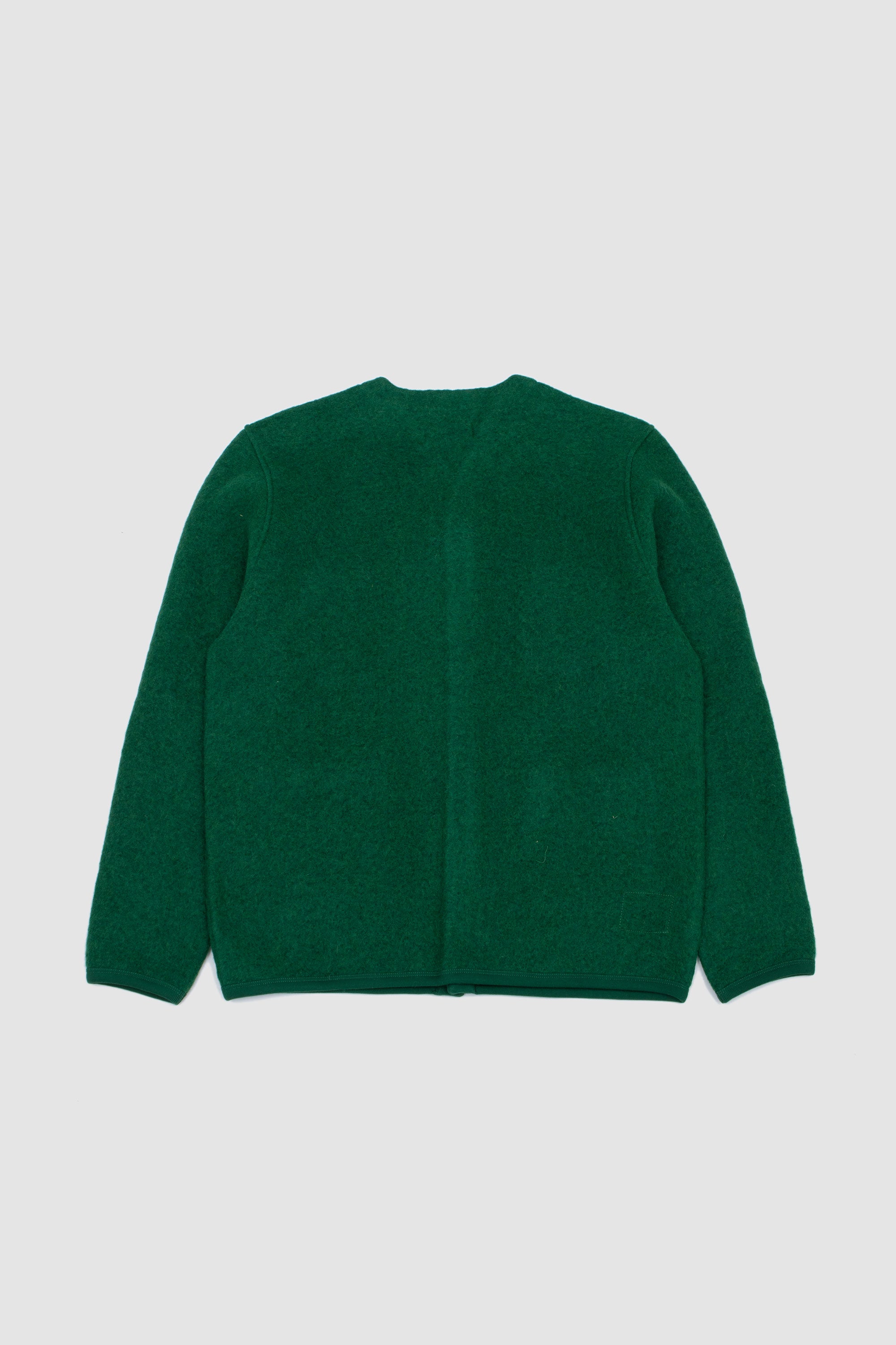 Wool Fleece Cardigan Green_4