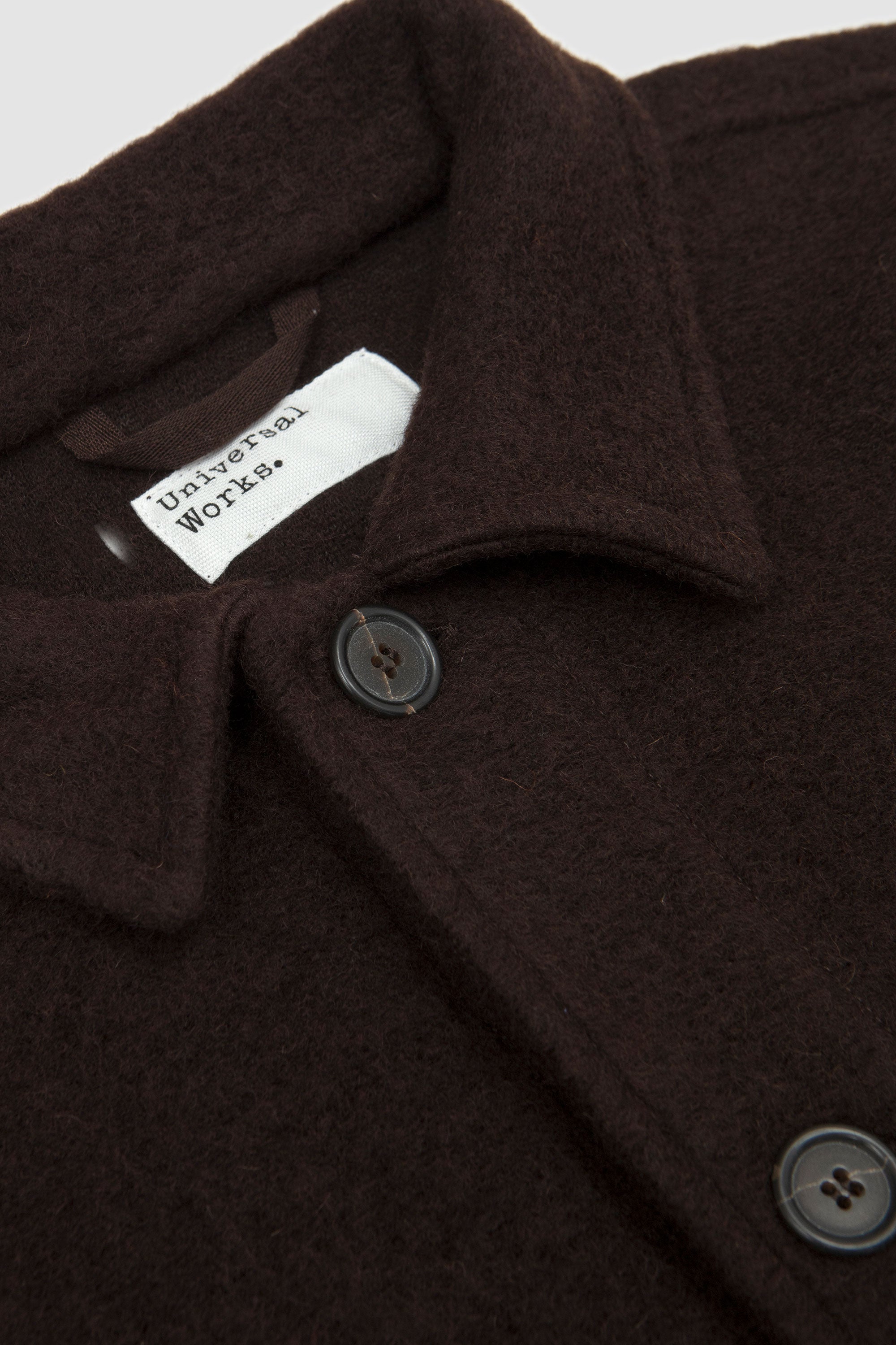 Wool Fleece Field Jacket Brown